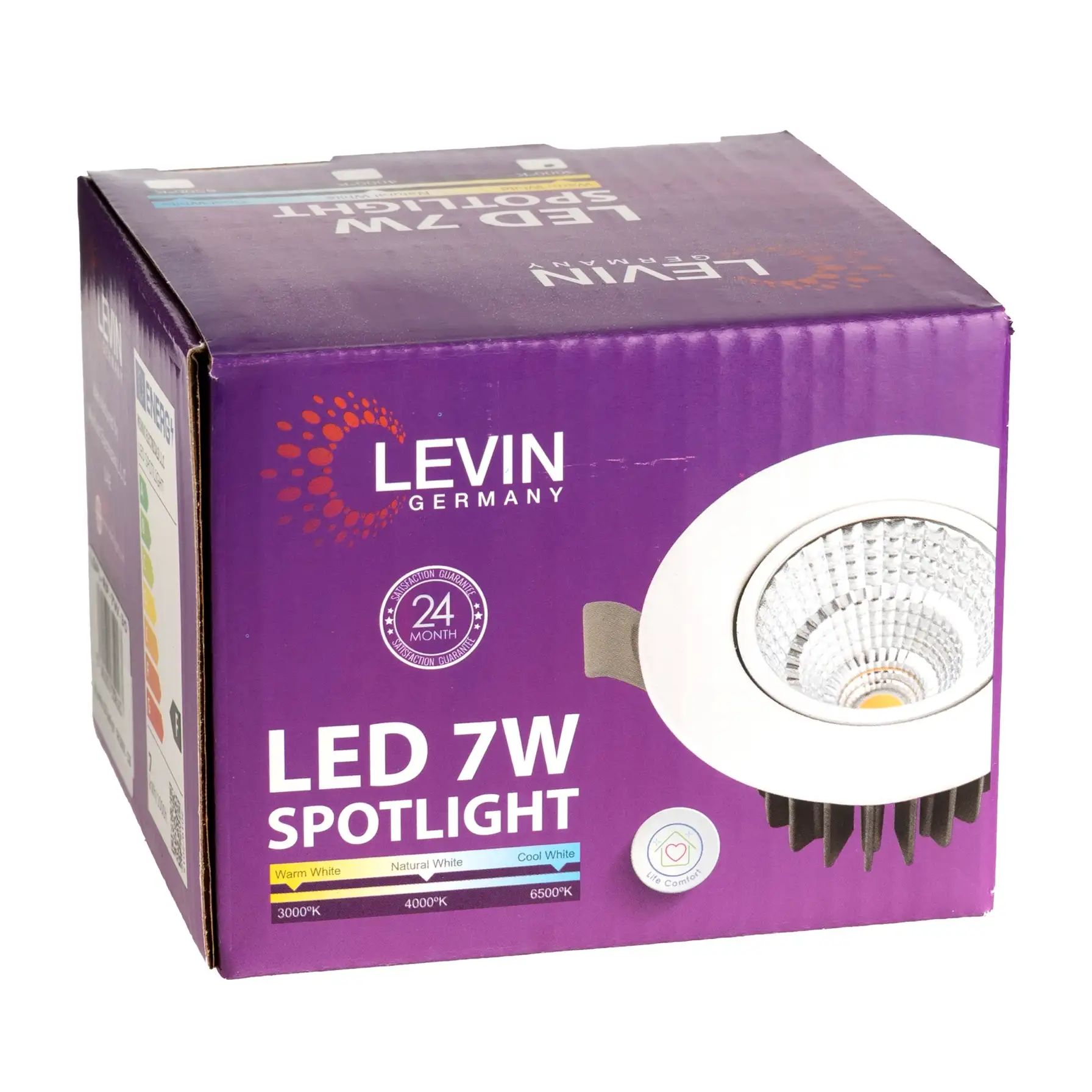 Levin LED COB Spotlight (7 W, Warm White)
