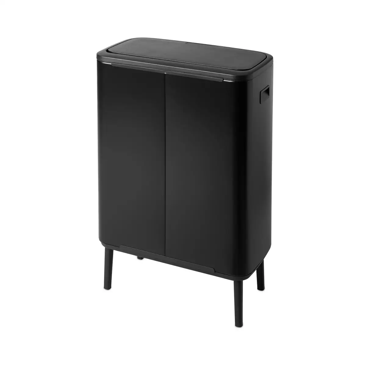 Brabantia Stainless Steel Bo Touch Bin Hi (31.2 x 54.5 x 81.5 cm, 60 L, Matt Black)