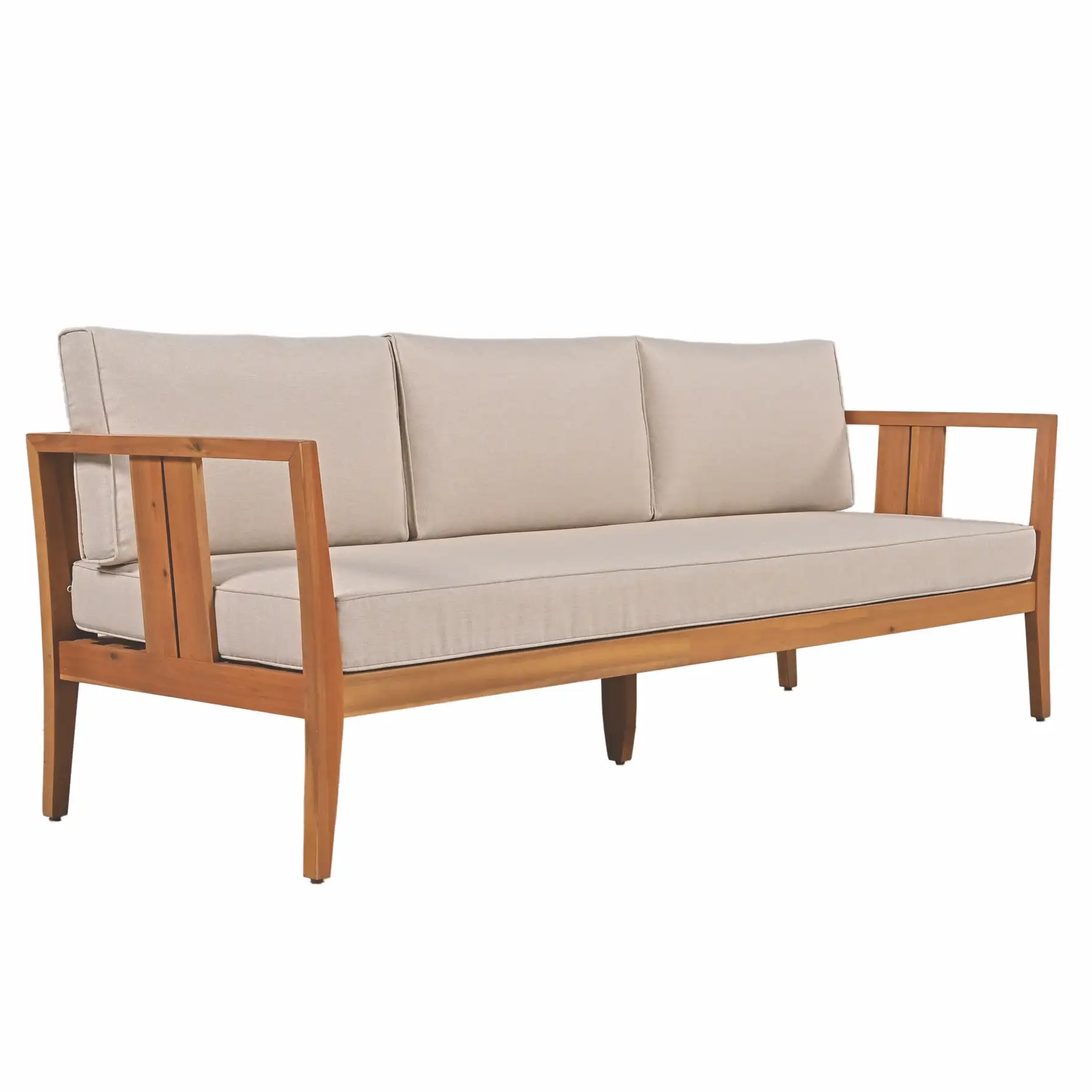 Living Accents Nicholson 5-Seater Acacia Wood Outdoor Sofa Set (184 x 68 x 61.5 cm)