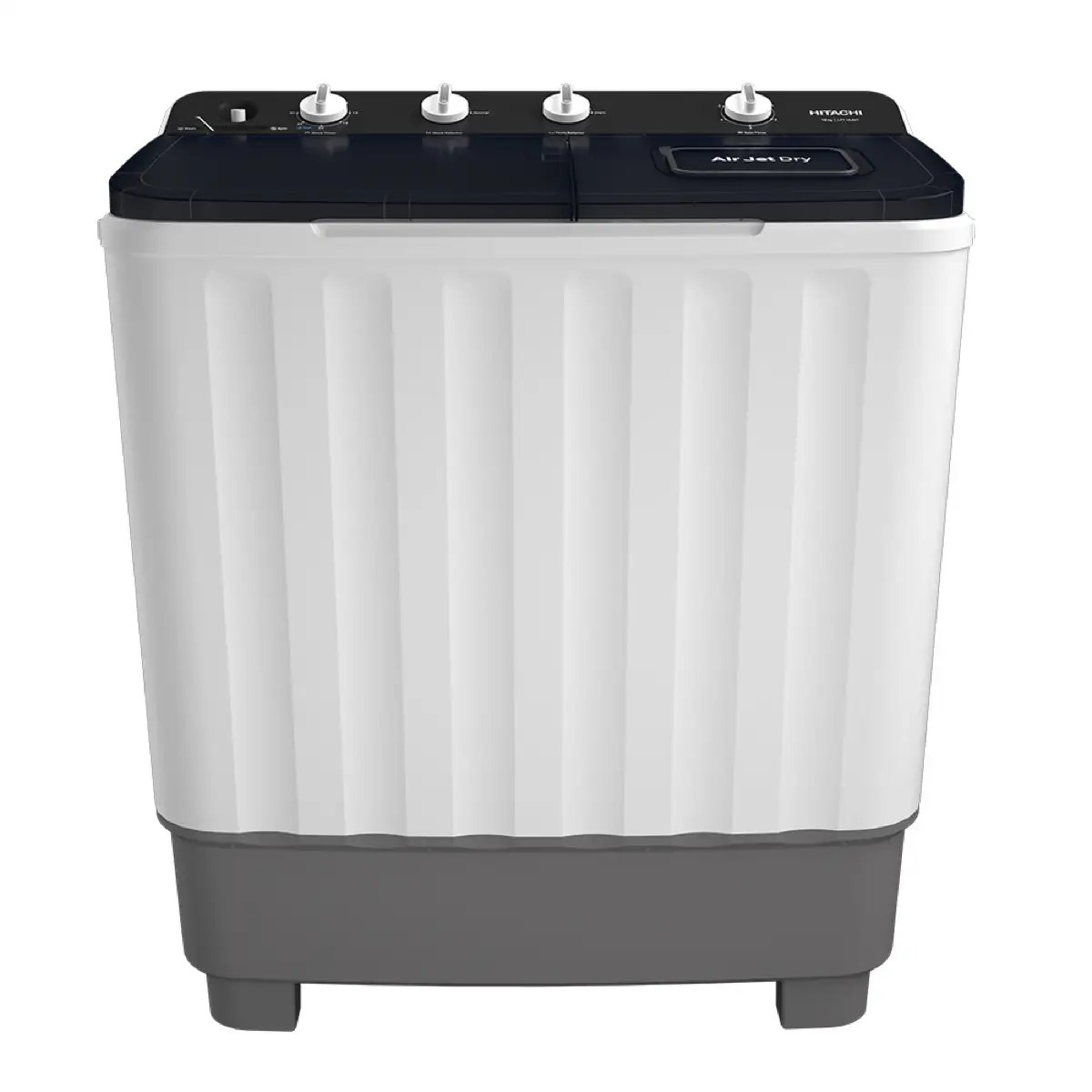 Hitachi Freestanding 10.5 Kg Twin Tub Top Loading Semi-Automatic Washing Machine, LTTH0JWTMRG (1350 RPM)