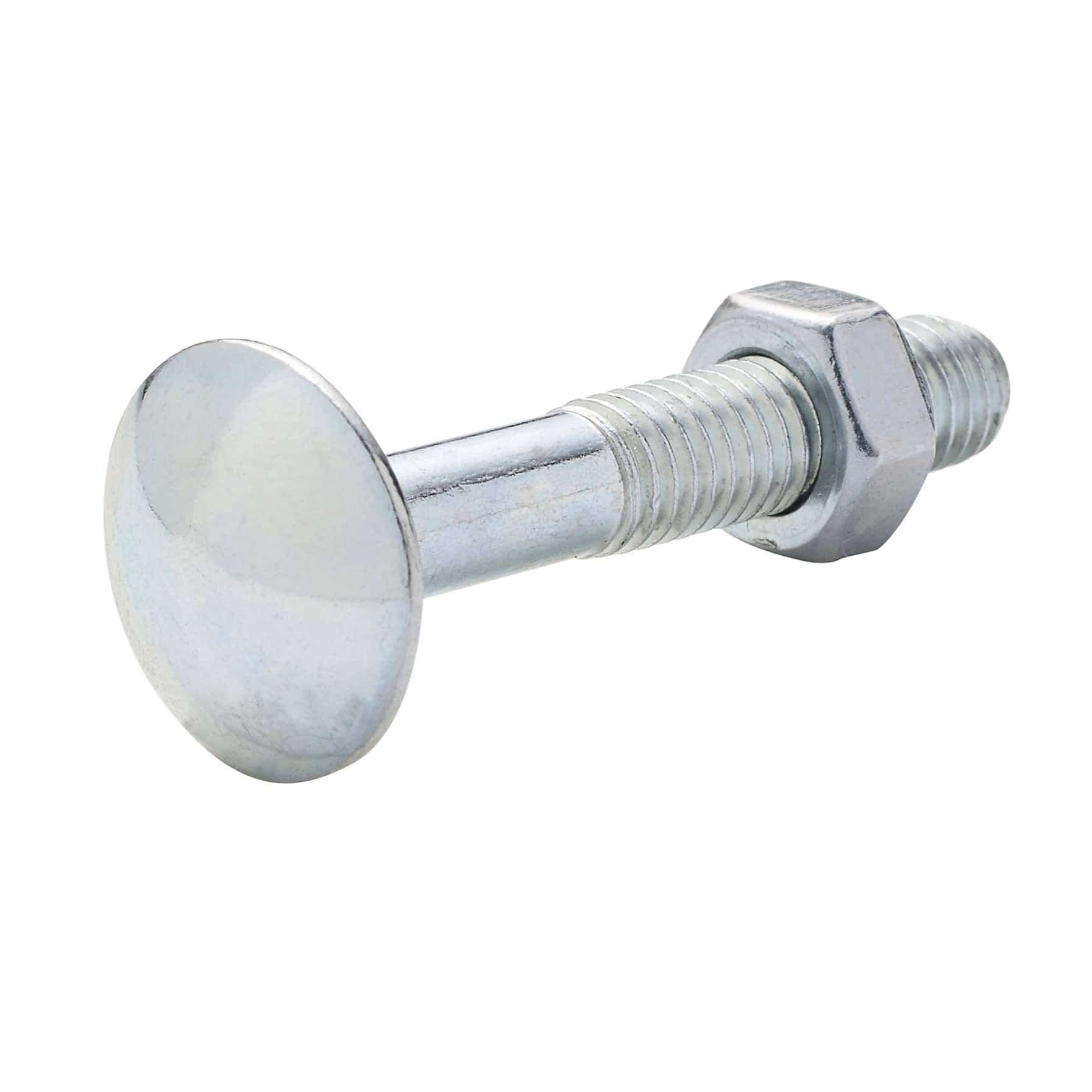 Diall Zinc-Plated Carbon Steel Square Coach Nut & Bolt Pack (M5 x 30 mm, 10 Pc.)