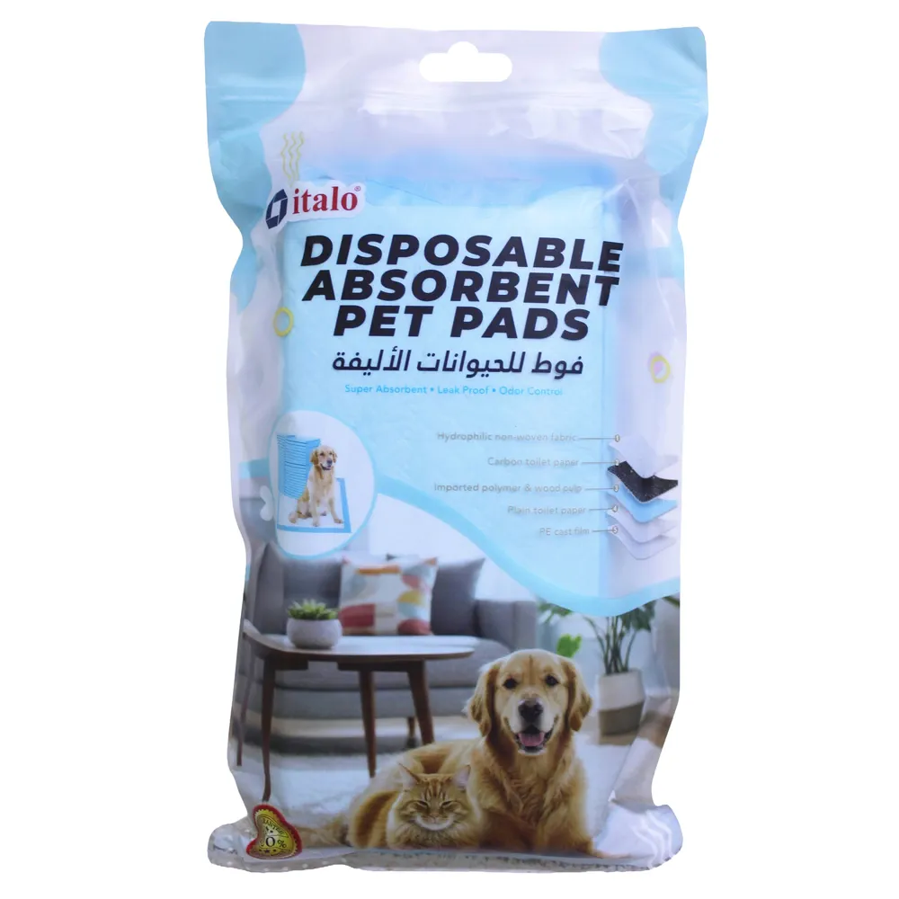 Italo Disposable Absorbent Pet Pads Pack (X-Large, 7 Pc.)