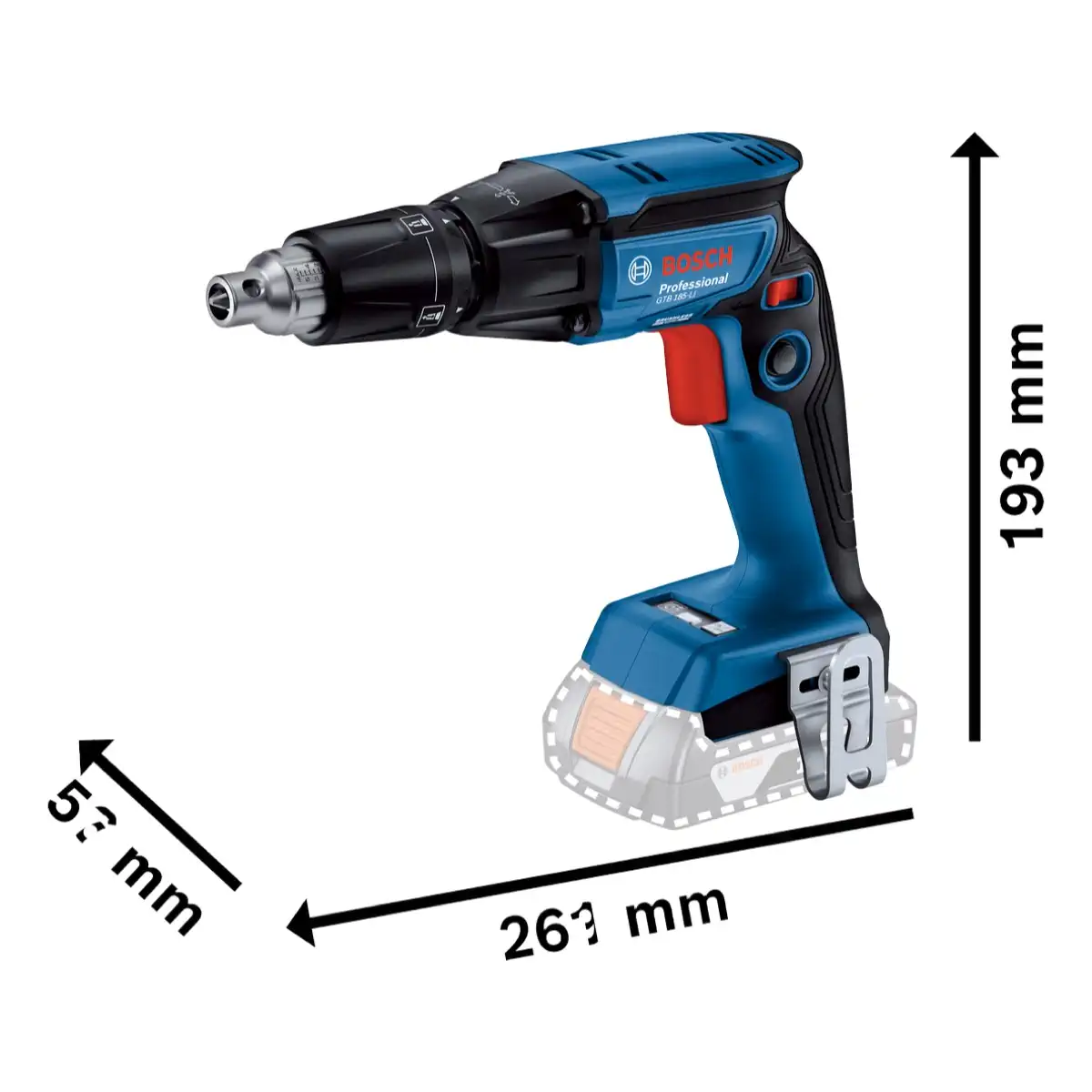 Bosch Cordless Drywall Screwdriver,GTB 185-Li (18 V)