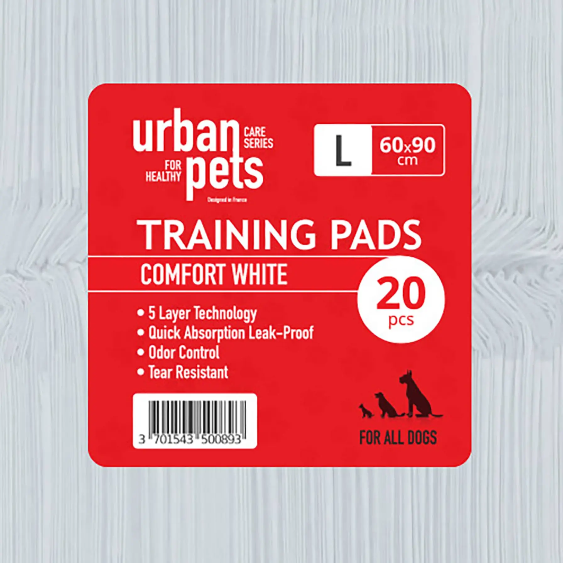 Urban Pets Training Pad Pack (60 x 90 cm, 20 Pc.)