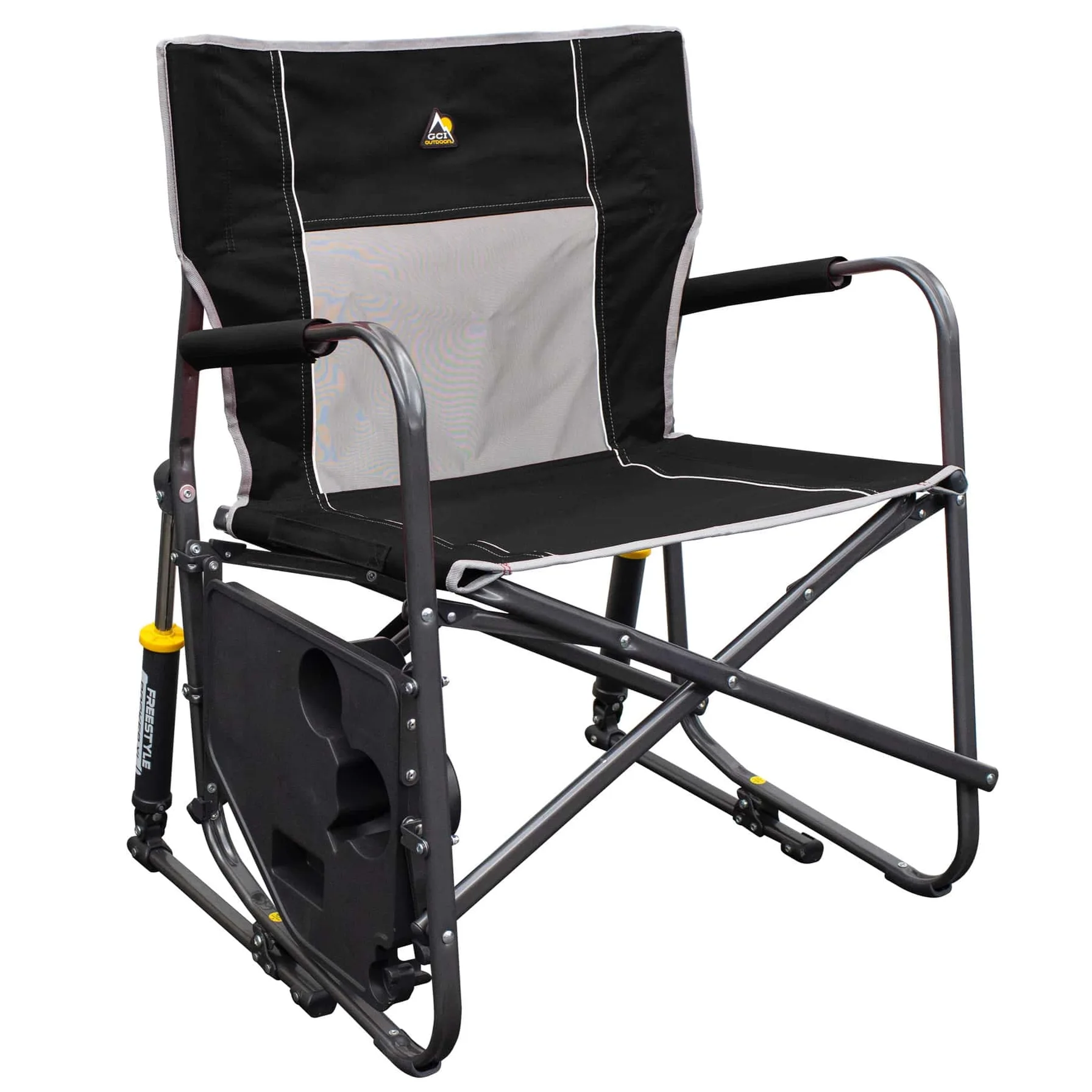GCI Freestyle Rocker XL W/Side Table (65.02 x 67.06 x 88.39 cm, Black)