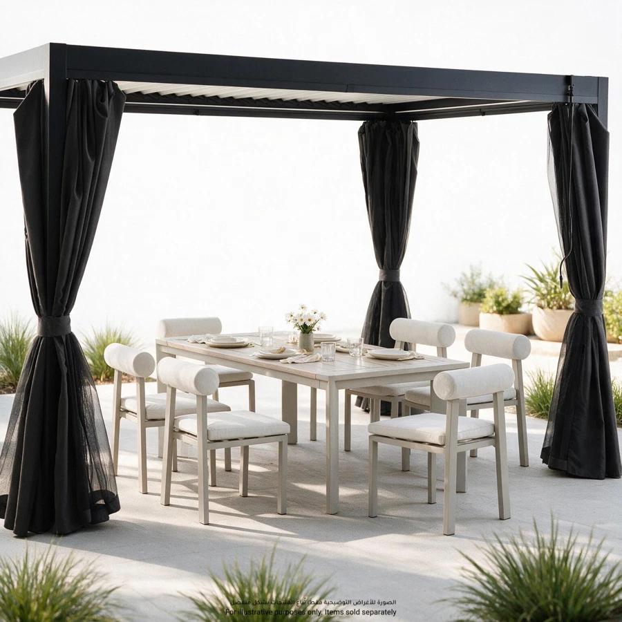 Aurea Manual Gazebo W/Led Light (389 x 296.2 x 238.5 cm)