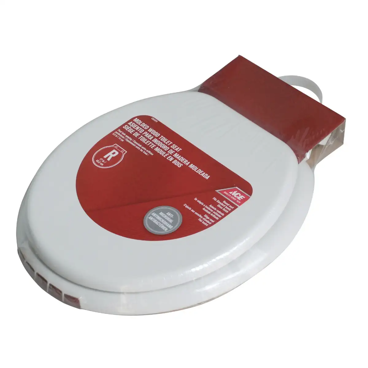 Ace Round Toilet Seat Anti-Microbial (43.2 cm)