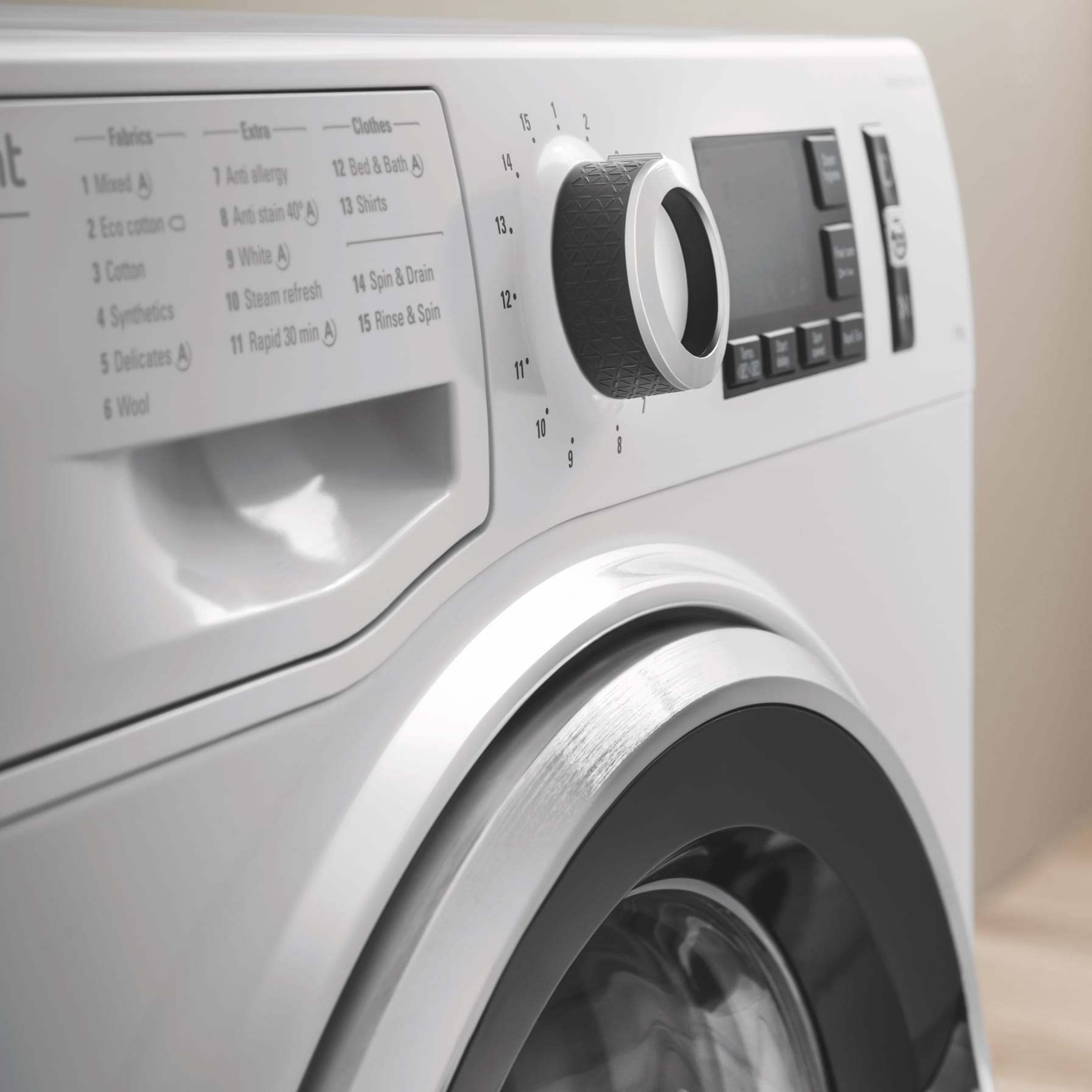 Ariston 9 Kg Freestanding Front Load Washing Machine, NLM11 946 WC A GCC (1200 rpm)