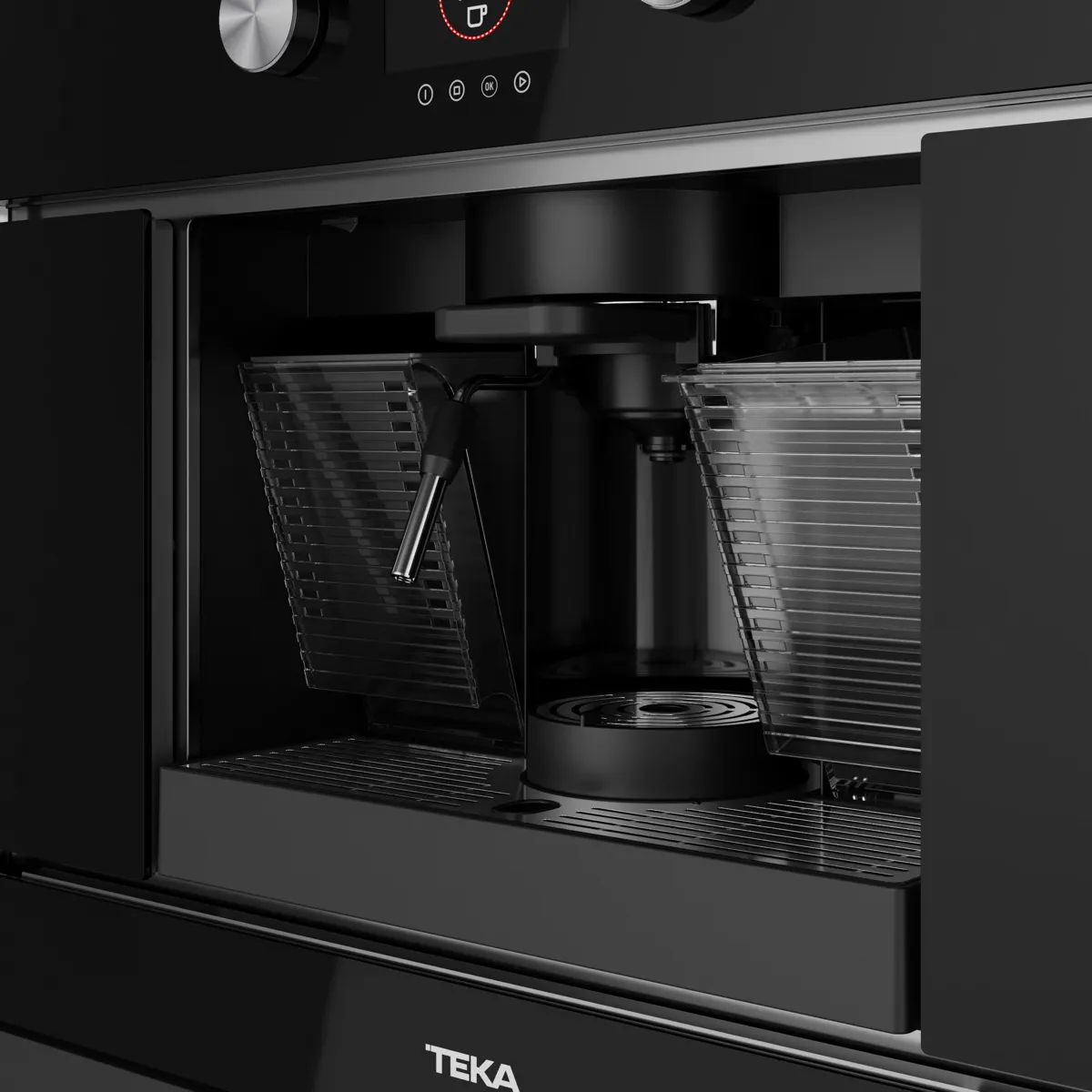 ماكينة قهوة متعددة الكبسولات مدمجة من تيكا مع مضخة ضغط بقوة 19 بار، CLC 8350 MC E04