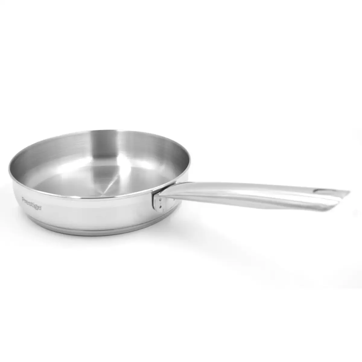 Prestige Infinity Stainless Induction Compatible Open Fry Pan (Silver, 28 cm)