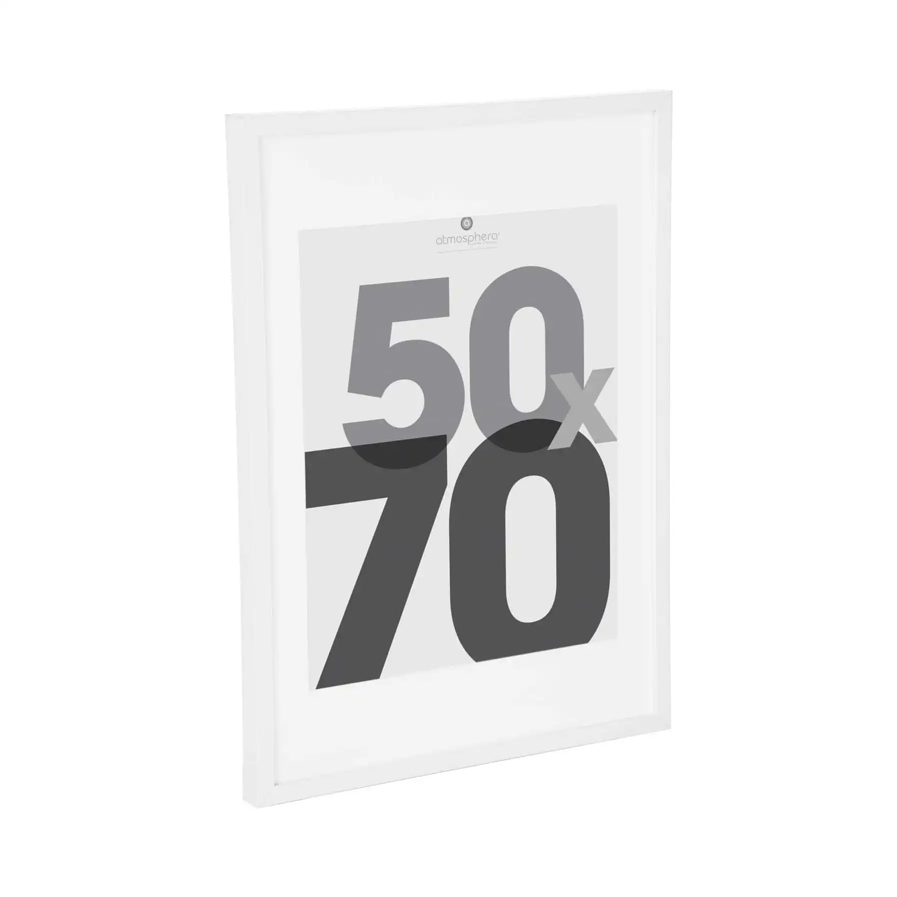 Atmosphera Wooden Photo Frame (52.6 x 3.5 x 72.6 cm, White)