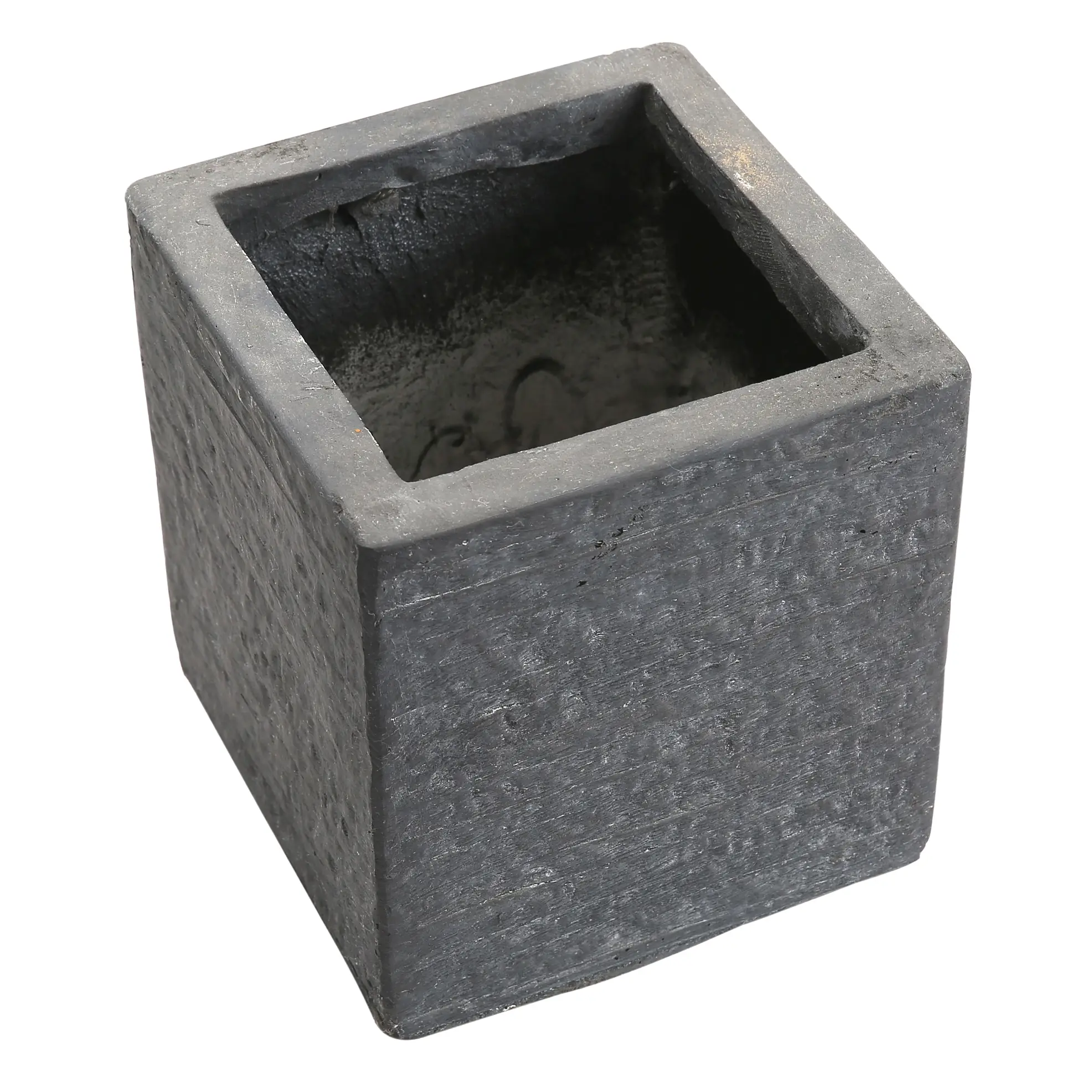 Mega Collections Fiber Clay Square Utah Cubi Plant Pot (20 x 20 x 22 cm)