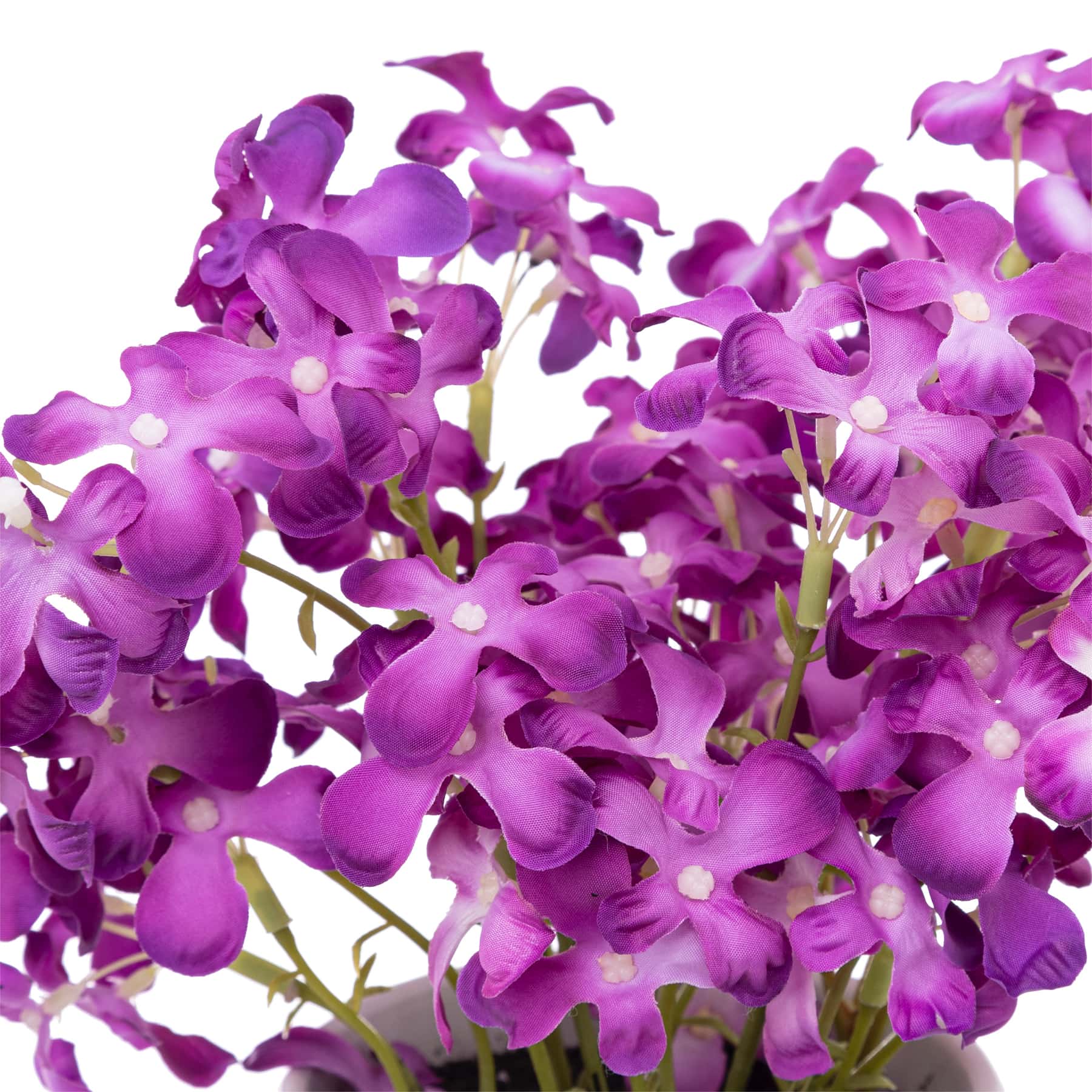 Artificial Violet Plant W/Pot (22 x 22 x 27 cm)