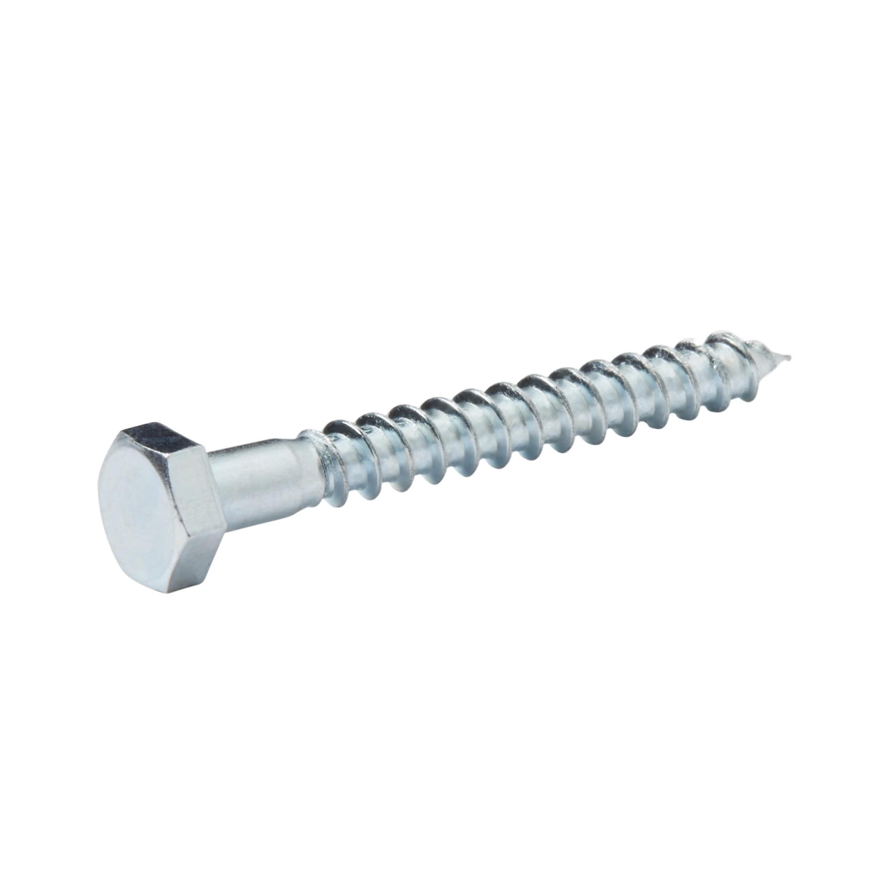 Diall Zinc-Plated Carbon Steel Hex Coach Screw Pack (6 x 50 mm, 10 Pc.)
