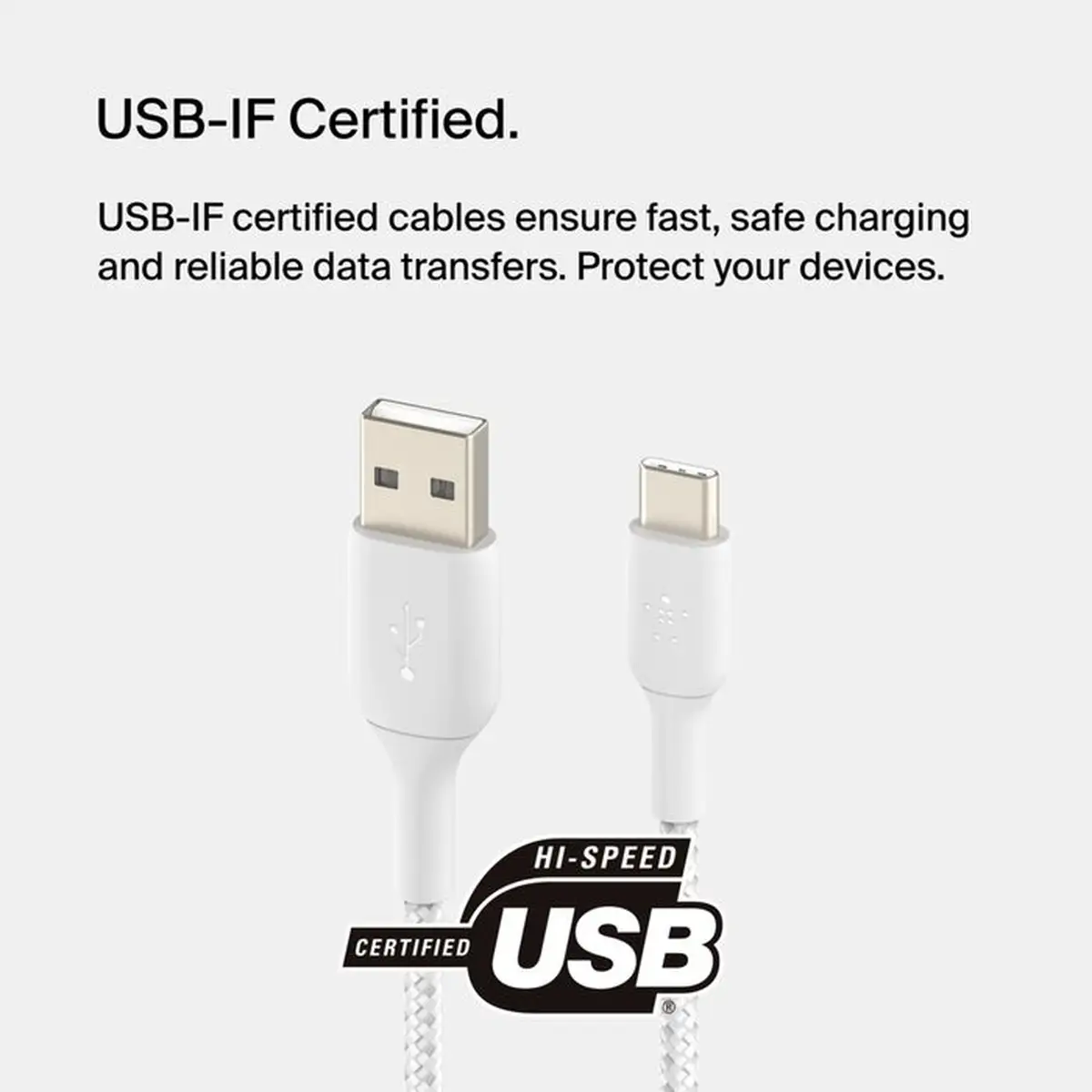 Belkin BoostCharge A to C USB Cable (2 m, White)