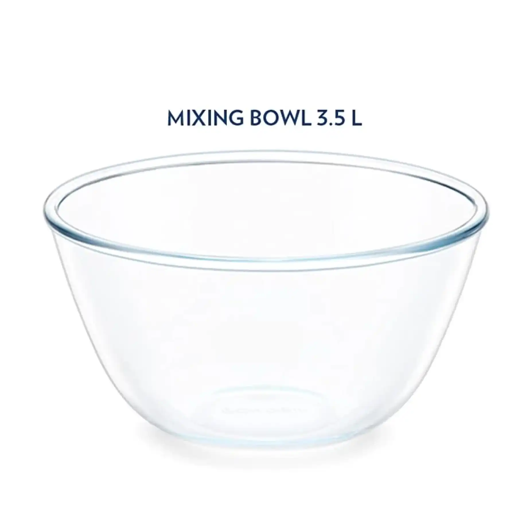 Borosil Borosilicate Glass Mixing Bowl (3.5 L, Clear)