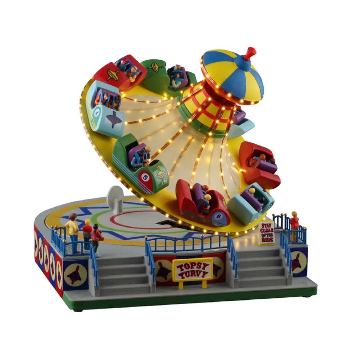 Lemax Topsy Turvy Festive Decor W/Adaptor (White, 550 mAh)