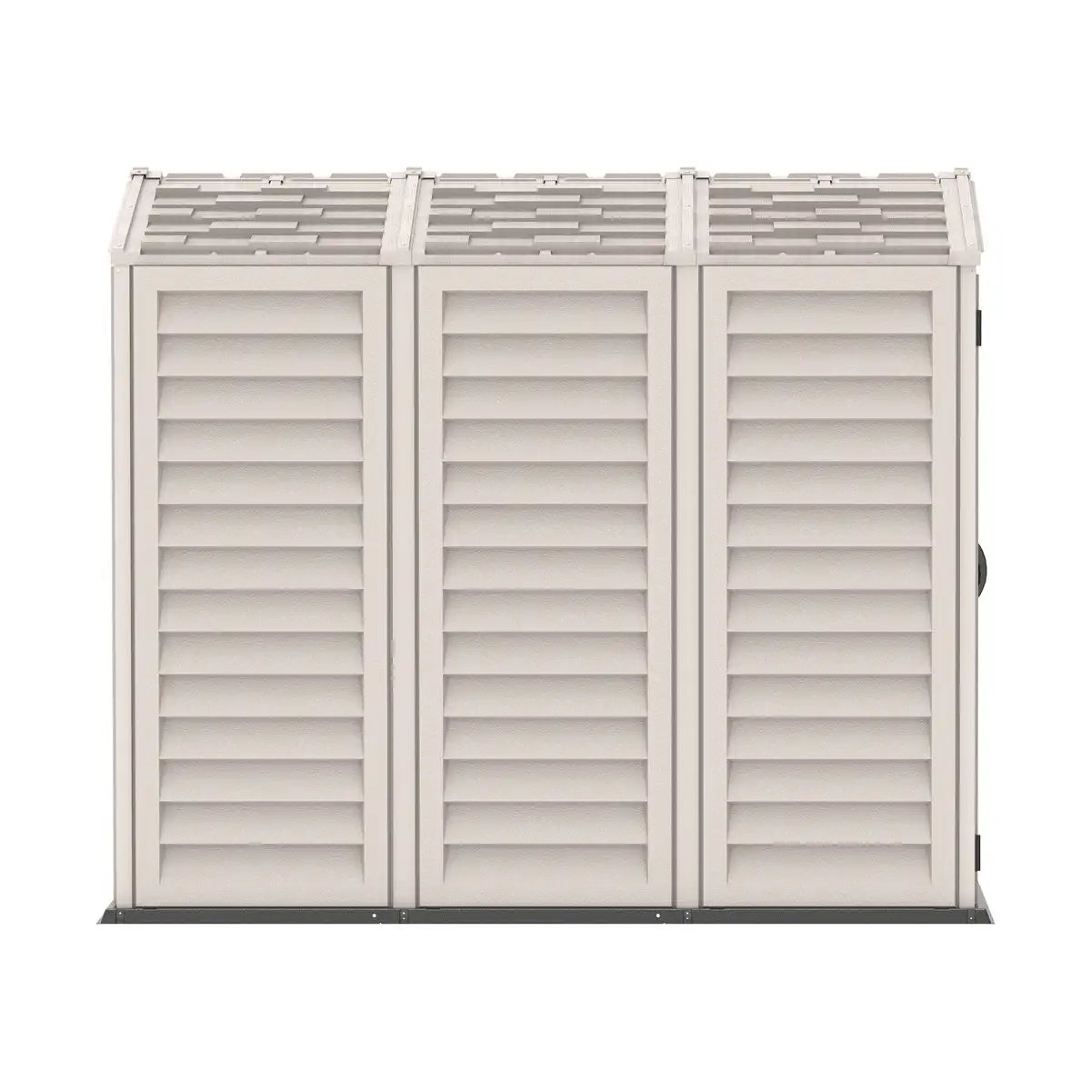 Duramax Aluminium & Vinyl Plastic Storage Shed (Adobe, 250 x 161 x 210 cm)