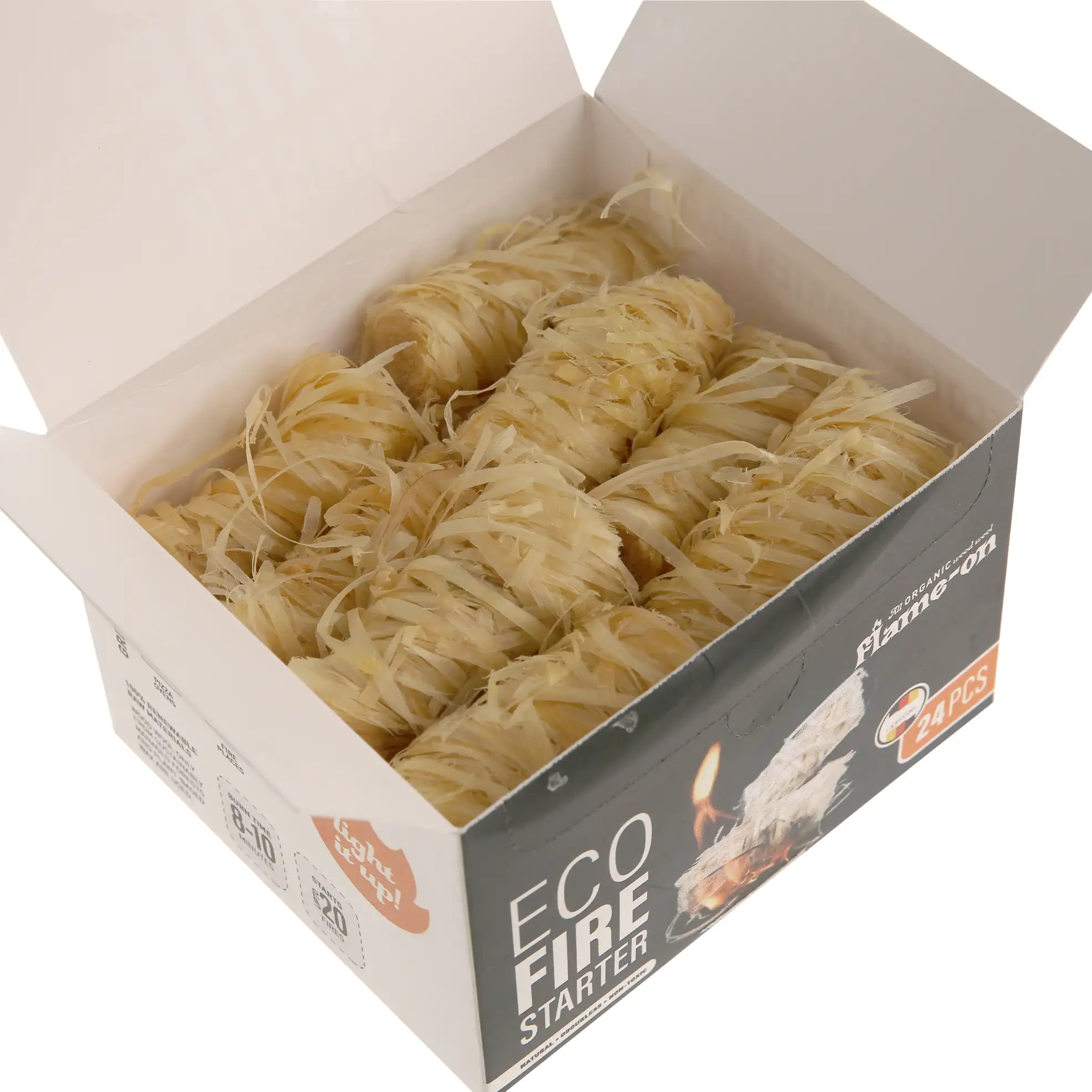 Flame-On Eco Wood Wool Fire Starter Pack (24 Pc.)