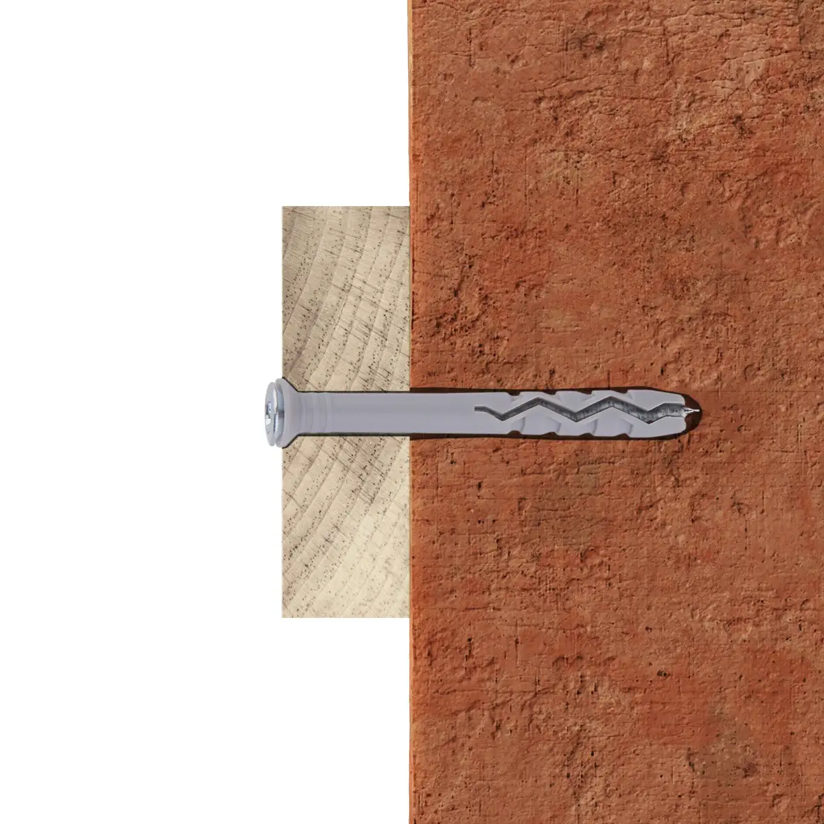 Diall Nylon & Steel Hammer Fixing Pack (Dia. 0.6 x L. 6 cm, 20 Pc.)