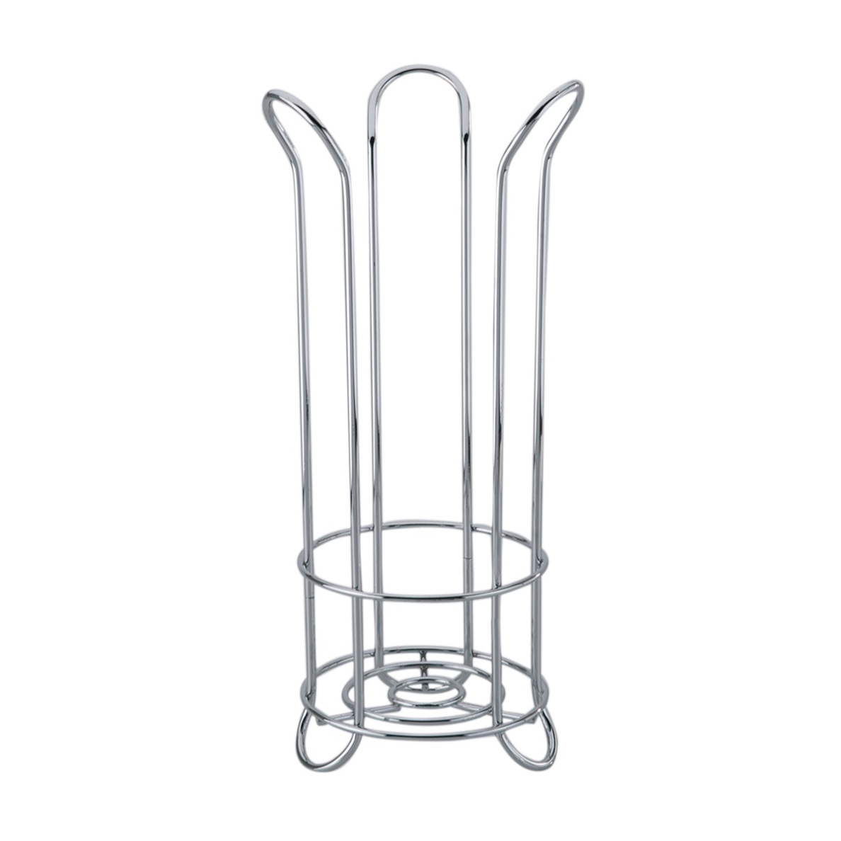 Interdesign Toilet Paper Holder Stand Plus (38 x 46 x 20 cm, Silver)