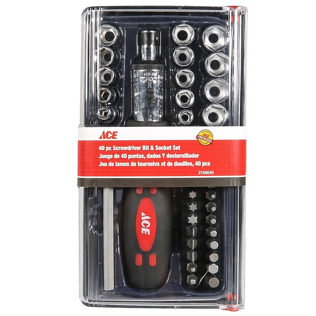 Ace Screwdriver Bit and Socket Set (Pack of 40)