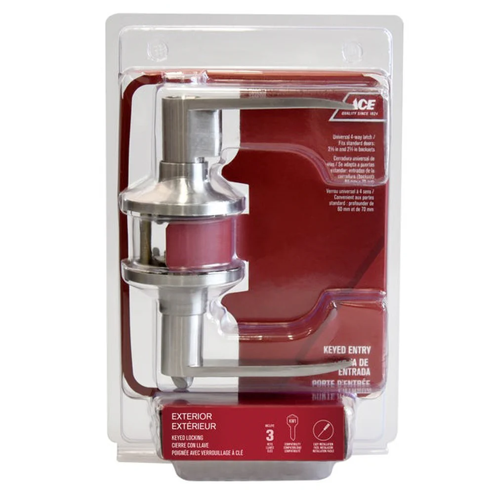 Ace Stainless Steel Entry Tubular Straight Lever Doorlock