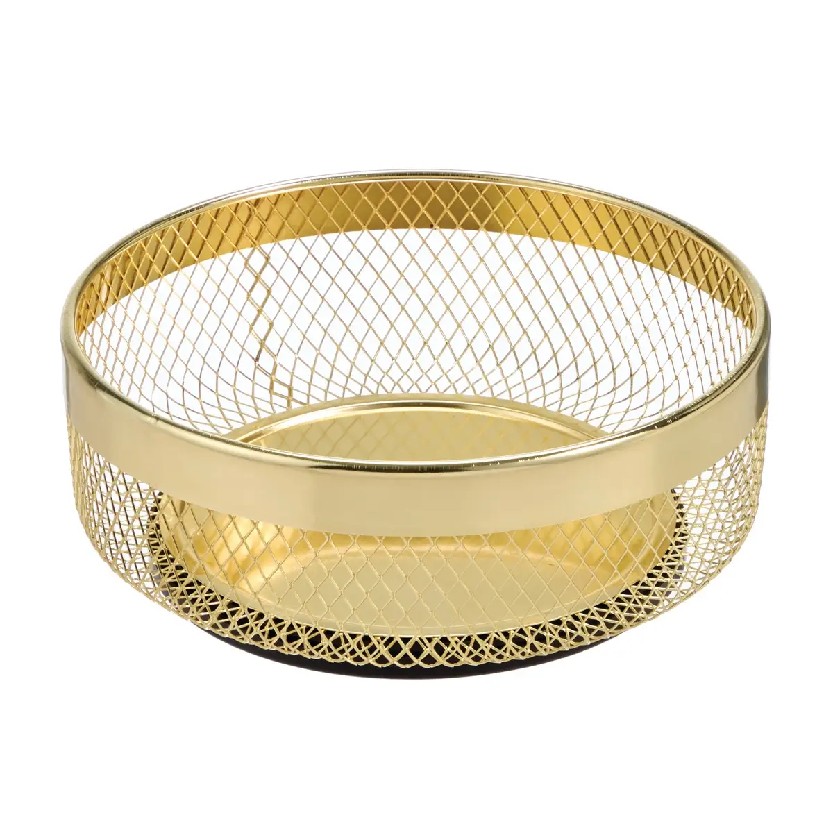 Interdesign Metal OrganizerI Spinner (Brass, 23.5 x 23.5 x 9 cm)