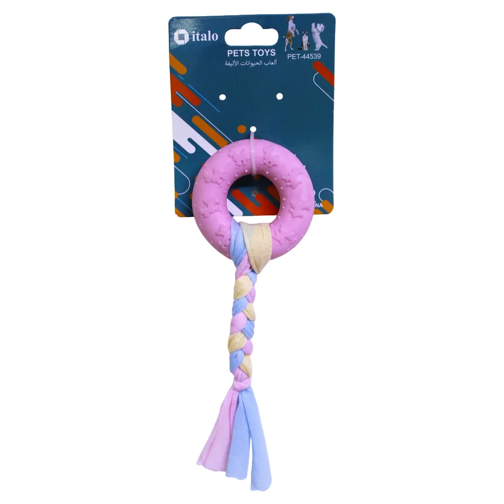Italo Rubber Teething Pet Ring (Assorted Colors)