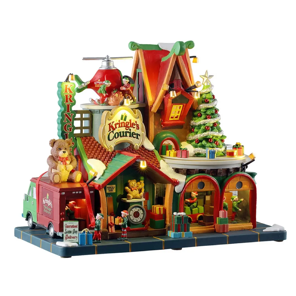 Lemax Kringle'S Courier Festive Decor W/Adaptor (Multicolor, 550 mAh)