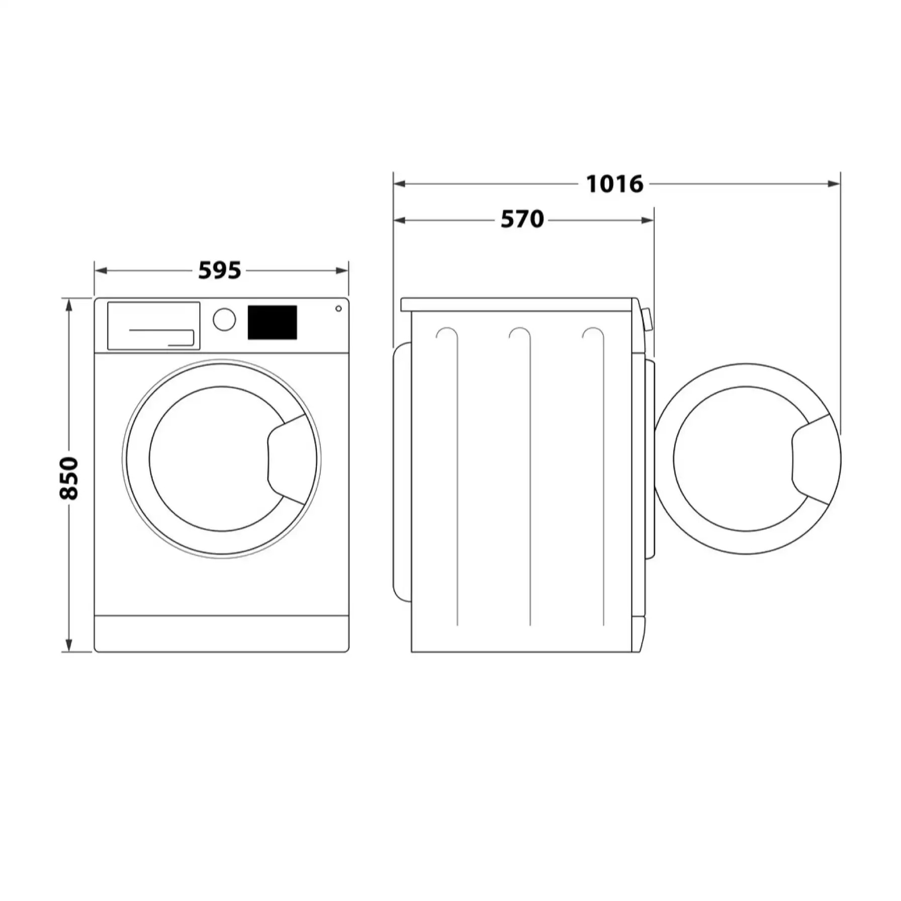 Whirlpool 8 Kg Freestanding Washer Dryer, FWDG86148WGCC (6 Kg Dry, 1400 rpm)