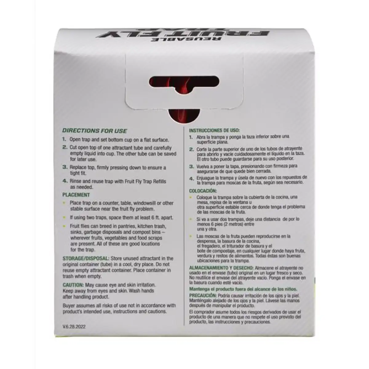 Rescue Reusable Fruit Fly Trap Pack (2 Pc.)