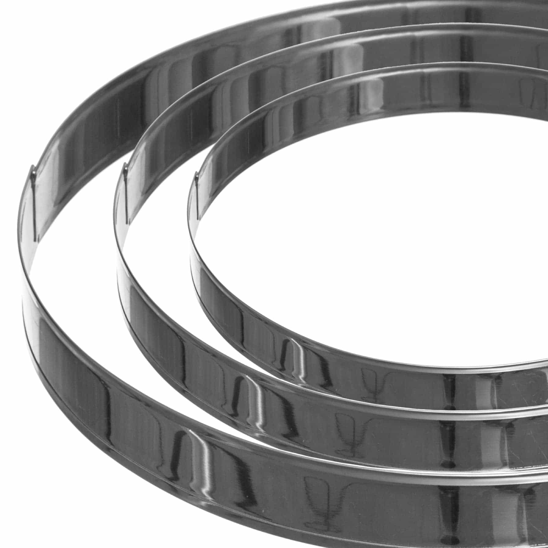 5Five Stainless Steel Pastry Ring Set (20/24/28 cm, 3 Pc.)