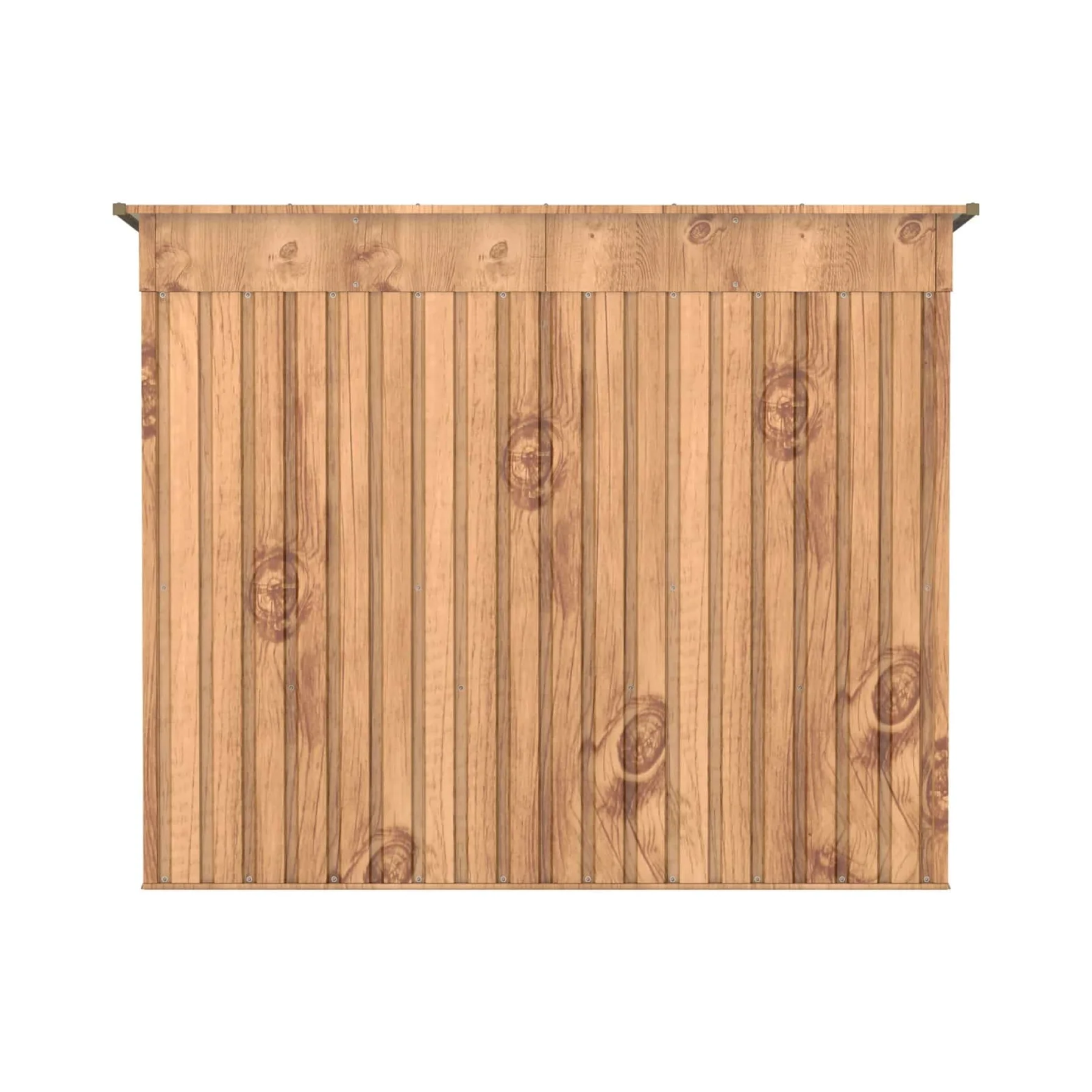 Cosmoplast Steel Bike Shed W/Racks (203 x 202 x 162.5 cm, Woodgrain)