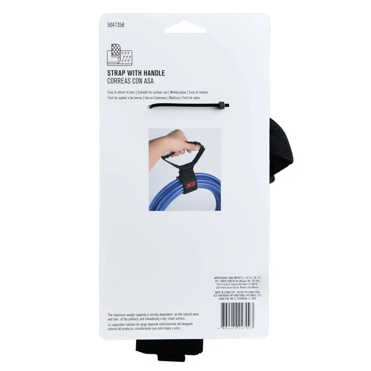 ACE Storage Strap with Handle (45 cm, Black)