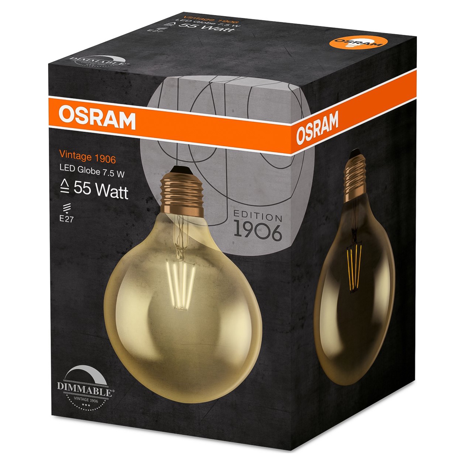 Osram Vintage LED Globe (7 W) 