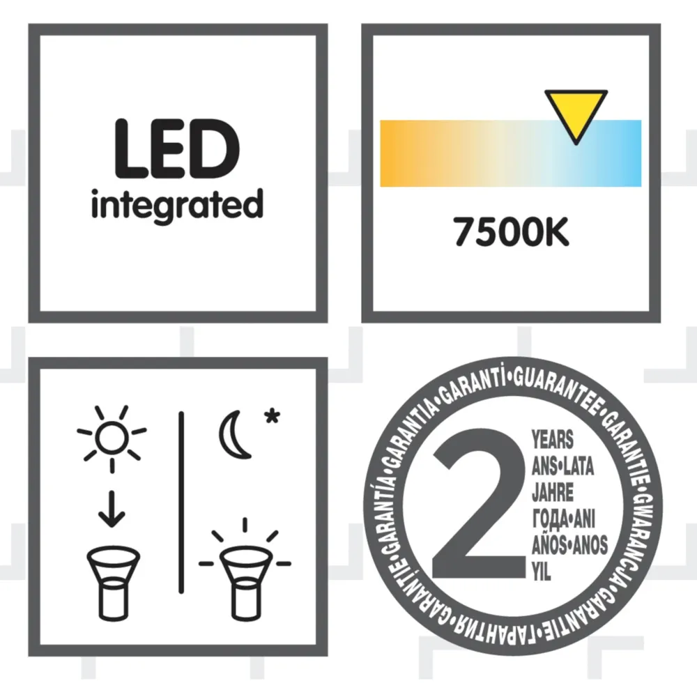 Solar-Powered Integrated LED Ground light