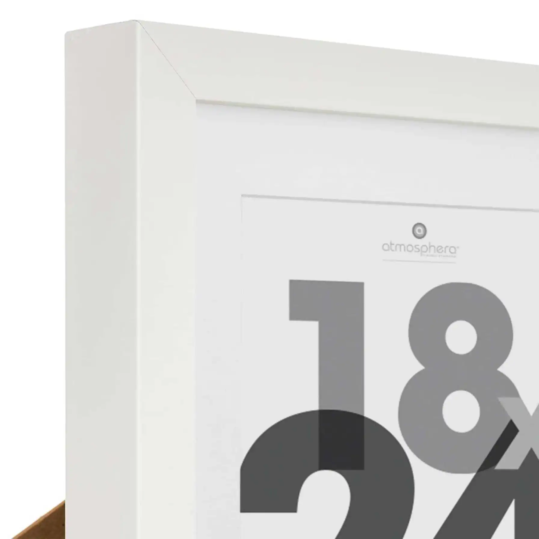 Atmosphera Wooden Photo Frame (21 x 3.7 x 27 cm, White)