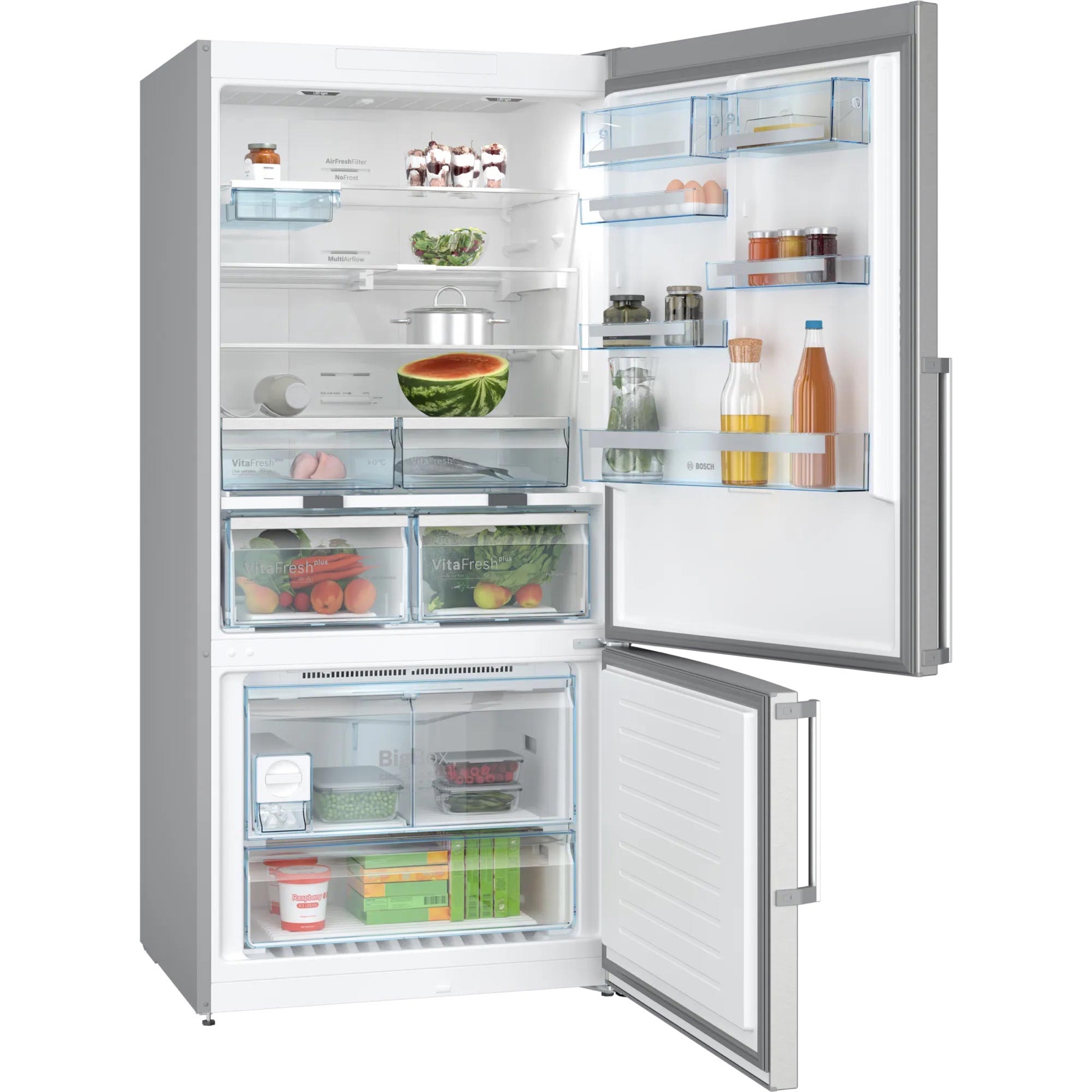 Bosch Series 6 Freestanding Bottom Freezer Refrigerator, KGN86AI31M (619 L)