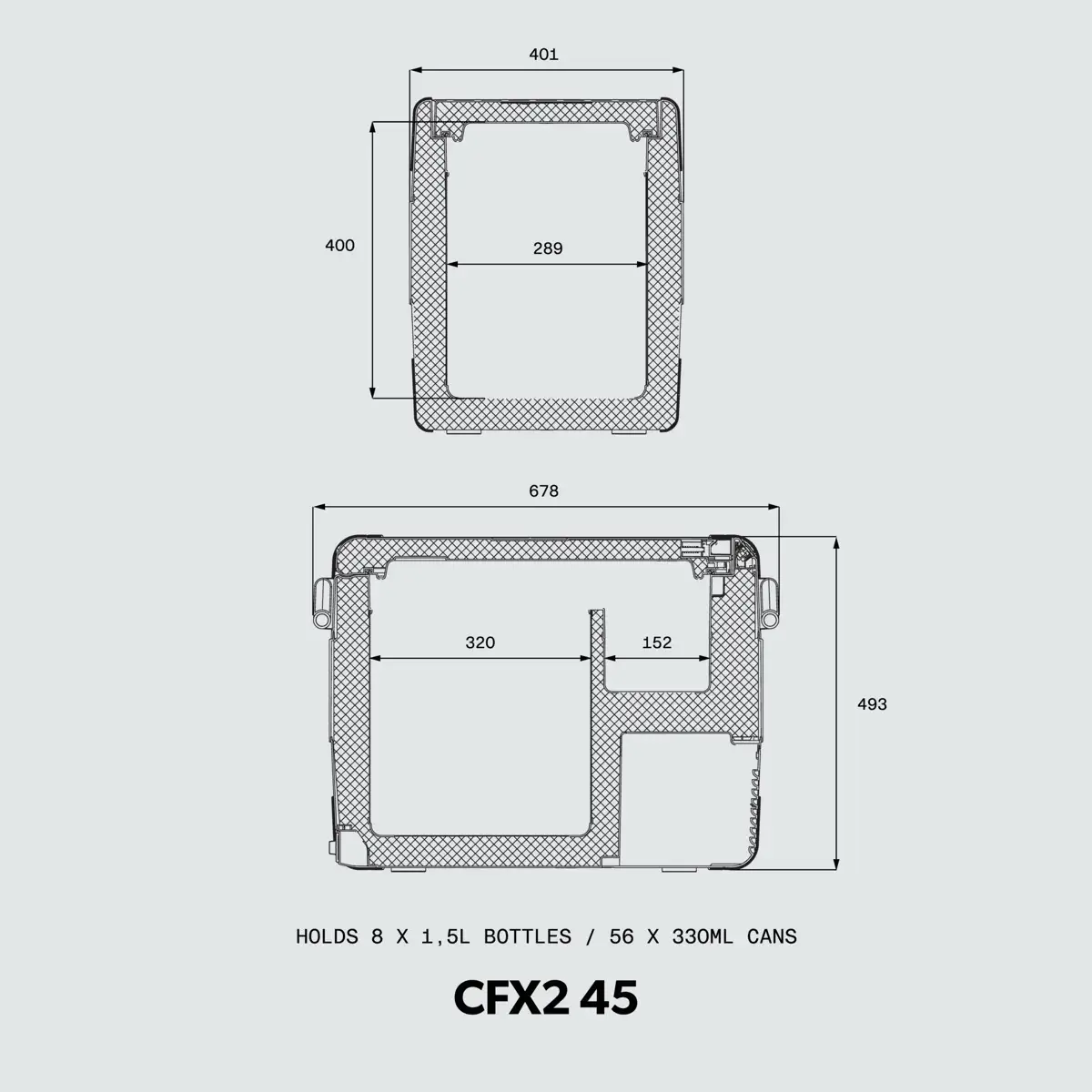 Dometic Compressor Powered Cooler, CFX2 (45 L)