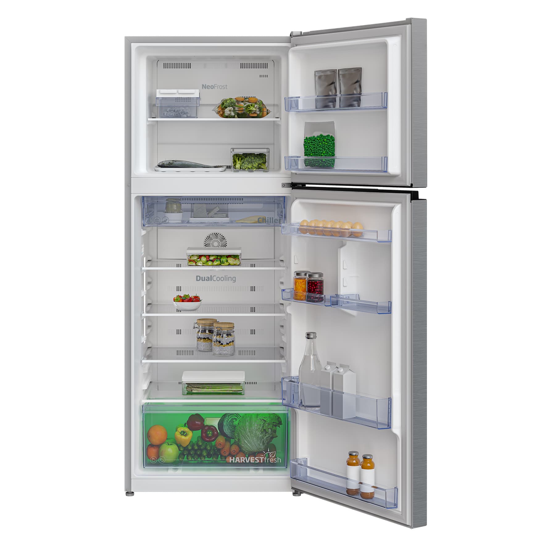 Beko Top Mount Refrigerator, RDNT401XS (375 L)