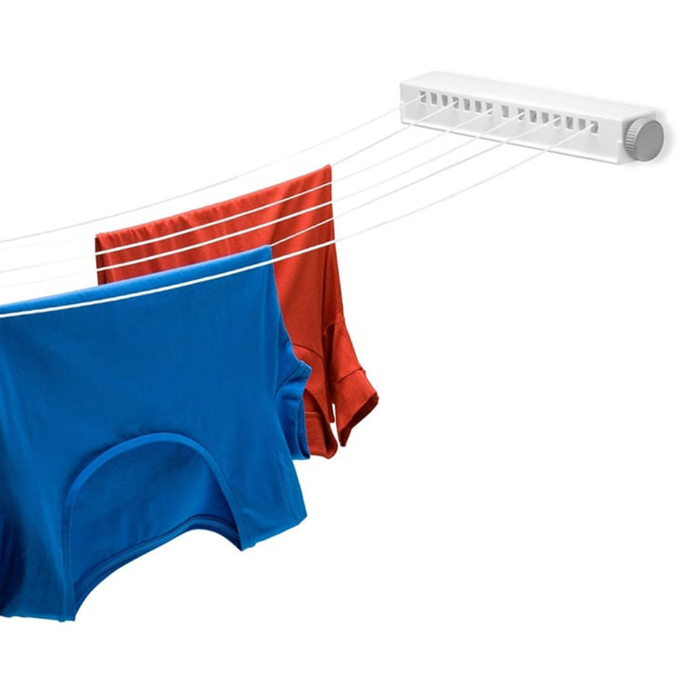 Honey-Can-Do 6-Line Extendable Clothesline (42 x 7 x 6 cm, White)