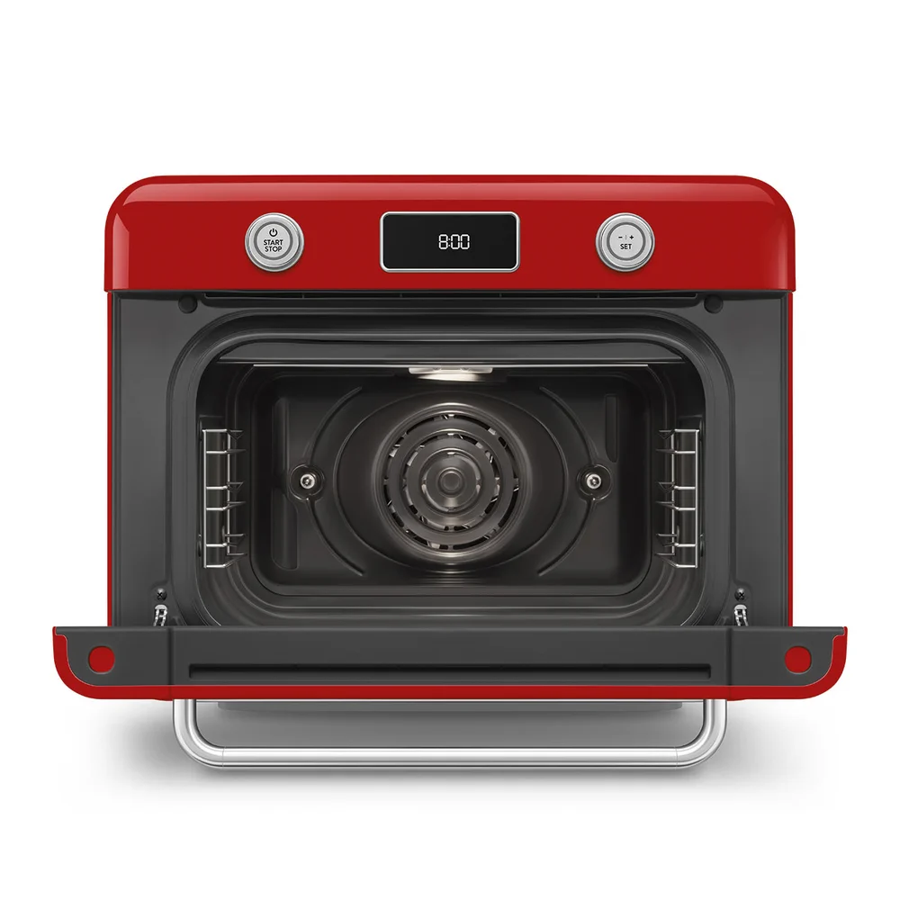 Smeg 50's Style Countertop Multi-Function Oven W/Grill & Steam Function, COF01RDUK (30 L, 1800 W)