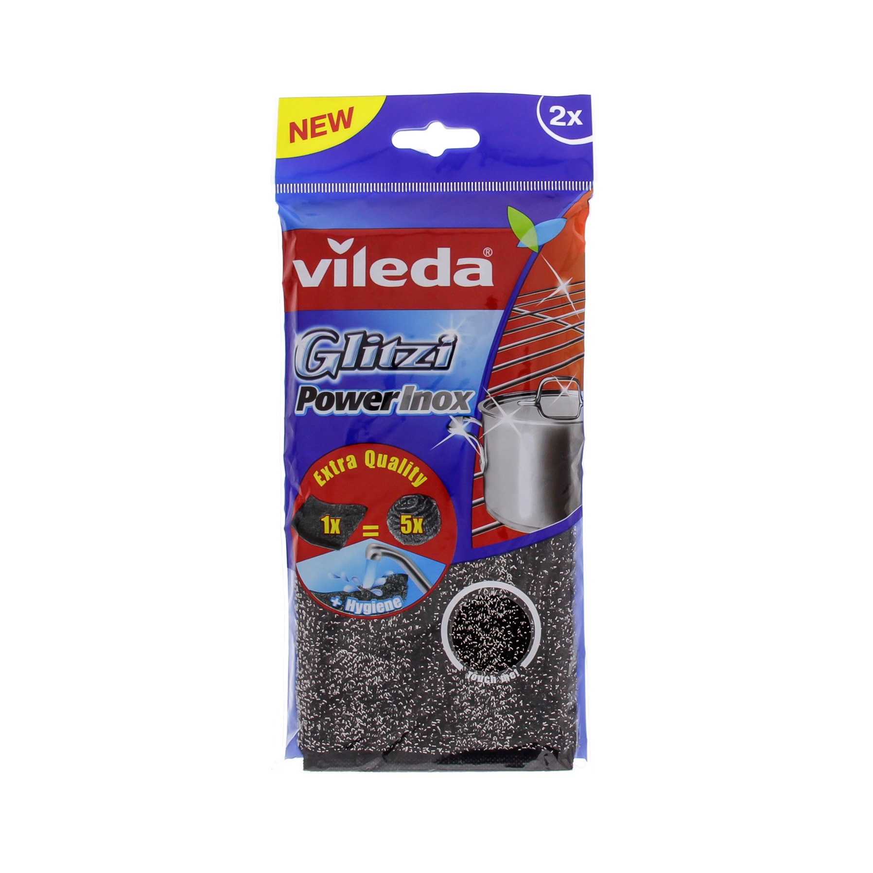 Vileda Glitzi Power Inox Scourer (2 pcs)