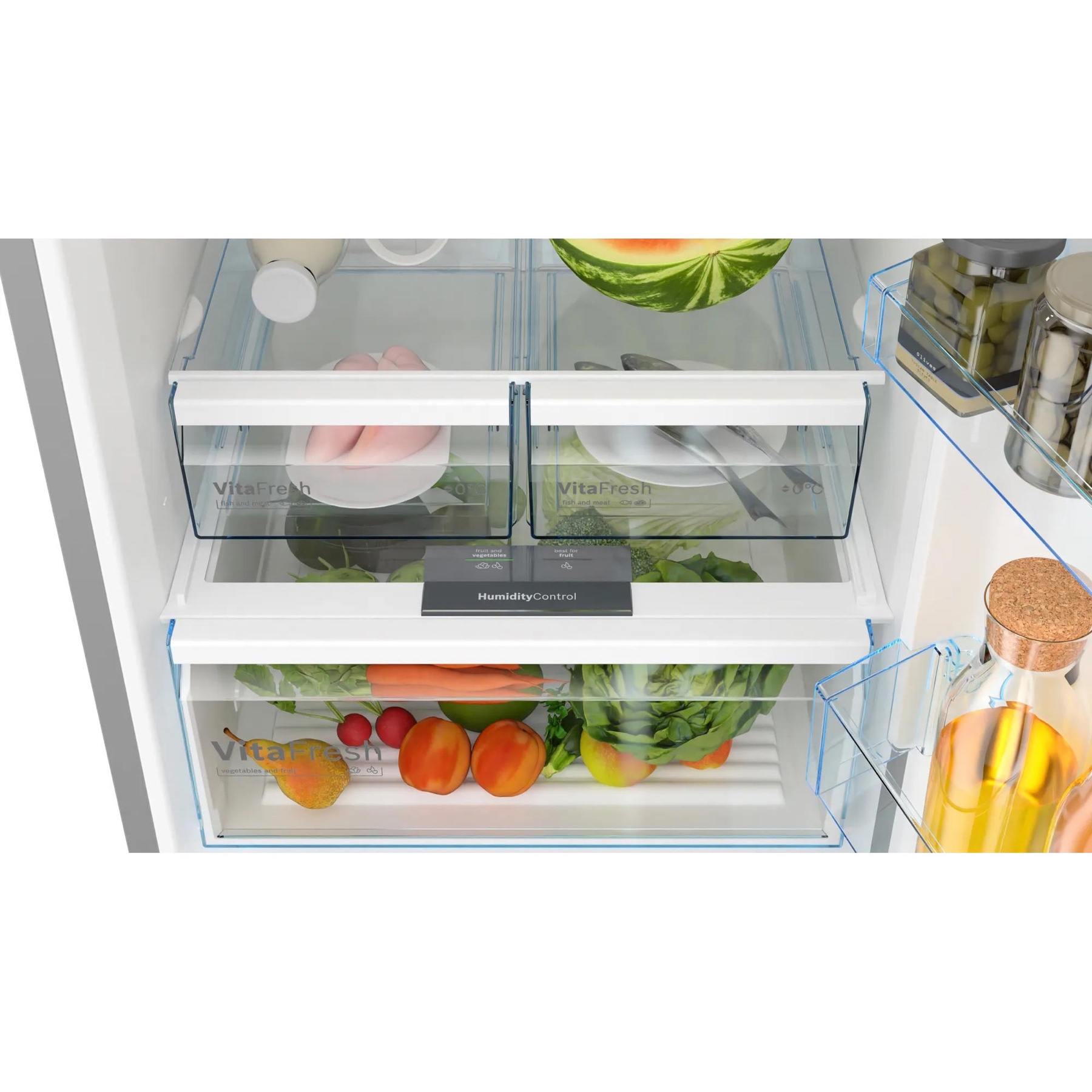 Bosch Series 4 Freestanding Bottom Freezer Refrigerator, KGN55VL21M (480 L)