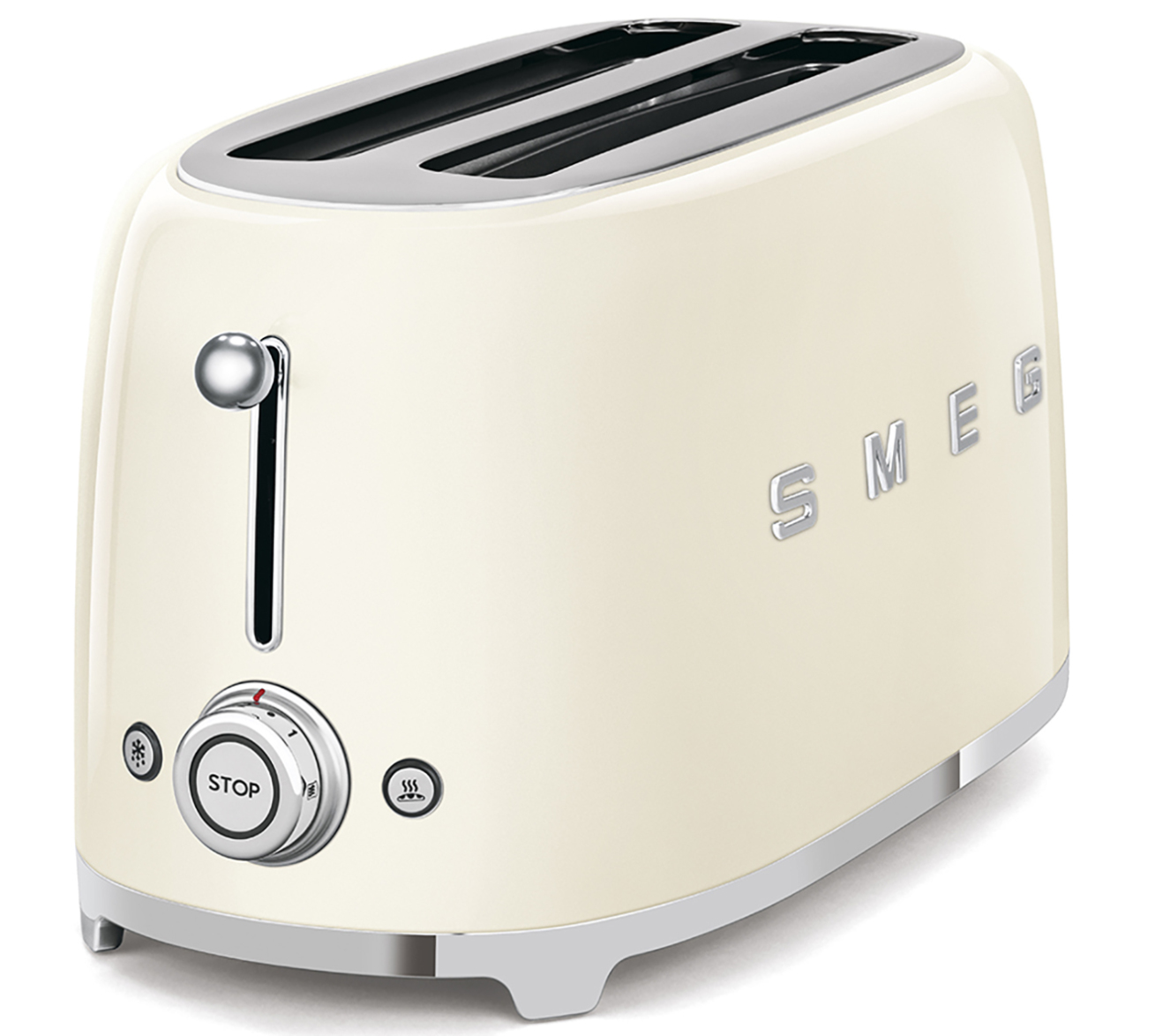 SMEG TSF02CRUK 50s Retro Style Toaster (1500 W, Cream) 