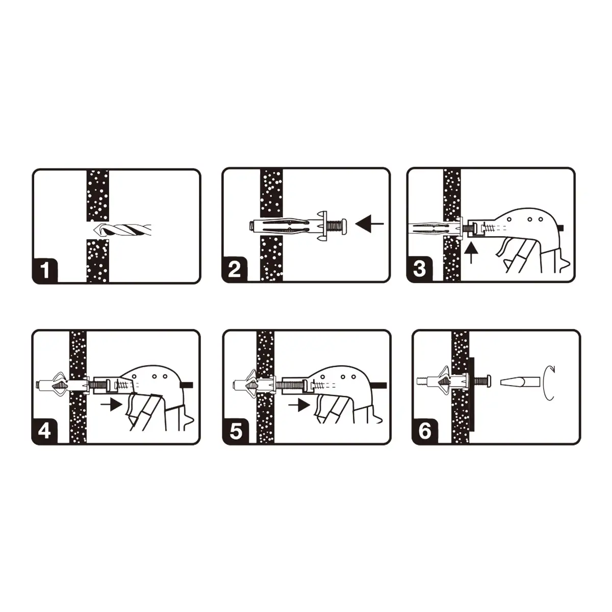 Diall Steel Hollow Wall Anchor Pack (Dia. 0.8 x L. 4.6 cm, 25 Pc.)