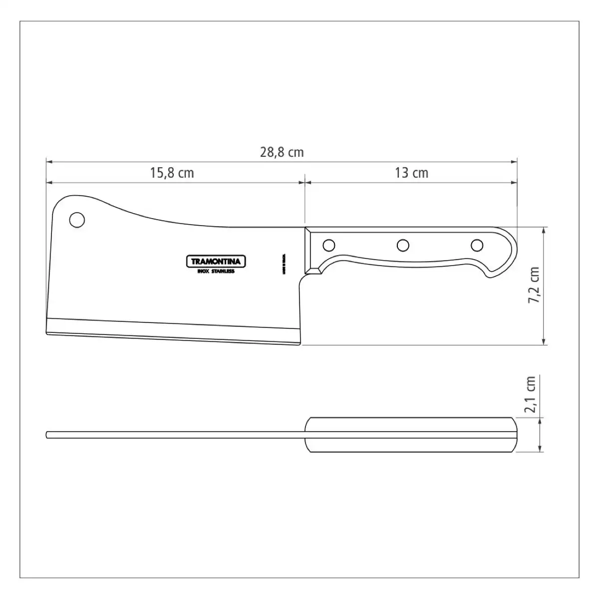Tramontina Heavy Cleaver Knife (15.2 cm)