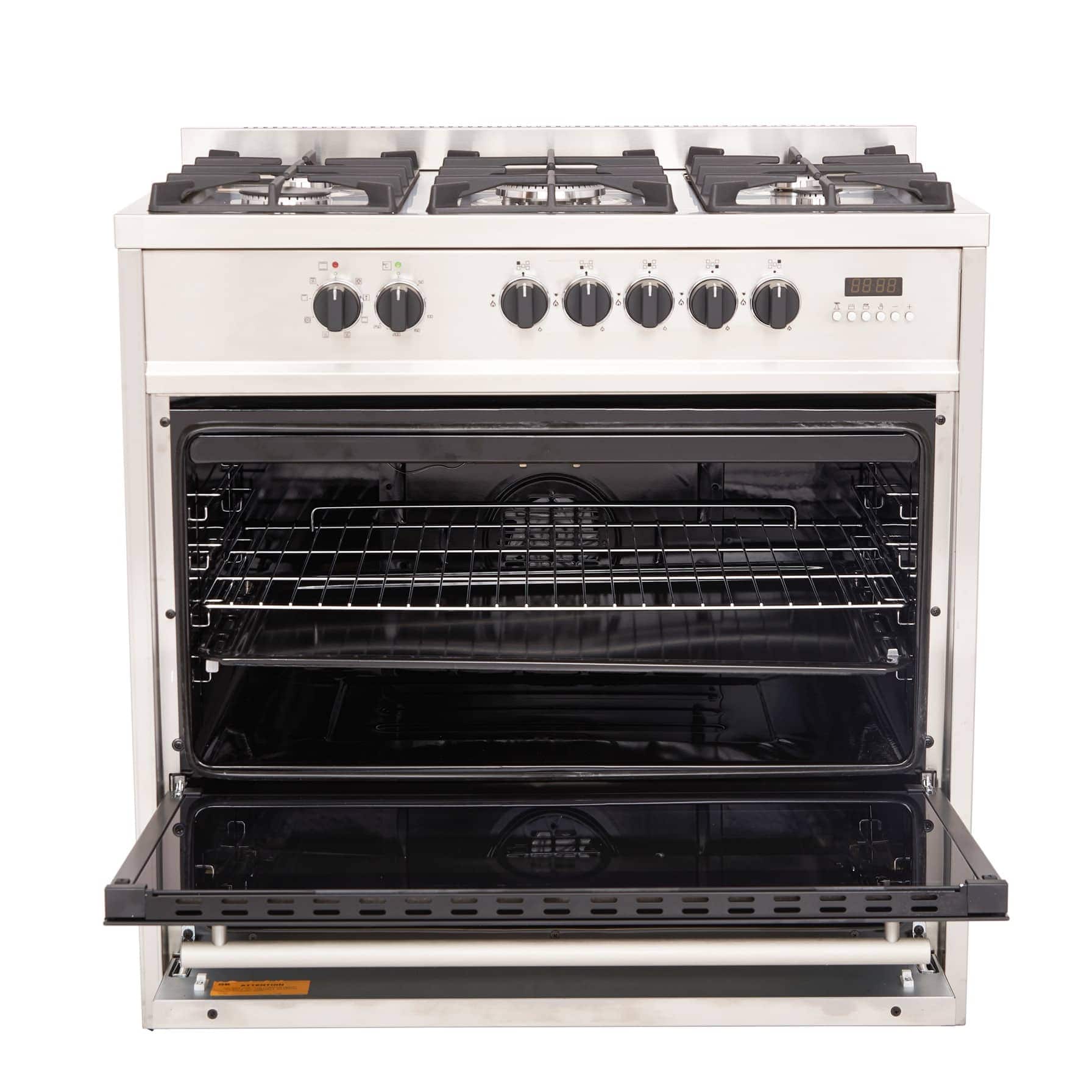 Hoover Freestanding 5-Burner Gas Cooker W/Electric Oven, HMC-M95E-01X (85 x 90 x 60 cm)