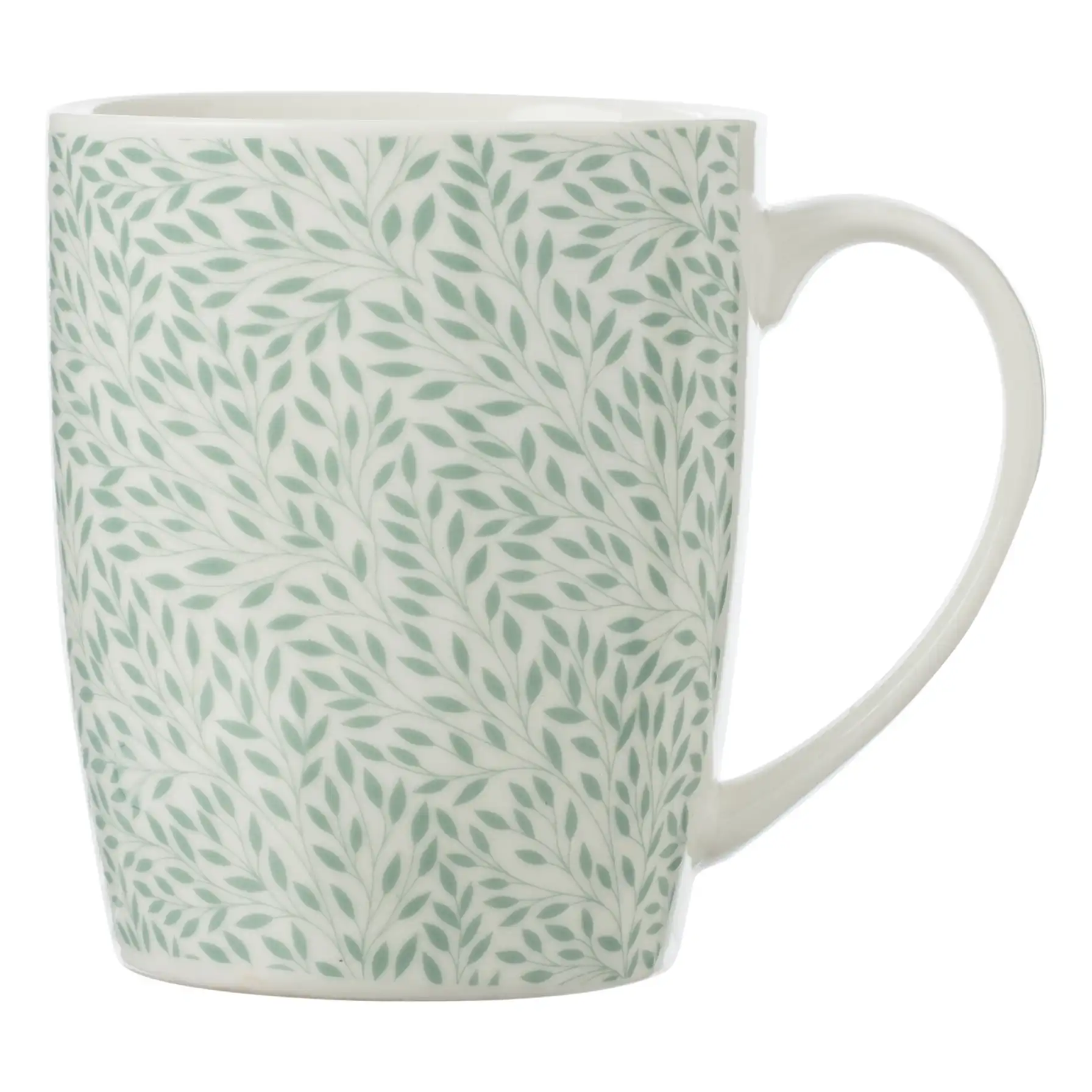 SG New Bone China Leaf Mug (Assorted colors/designs, 330 ml)